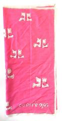 Vintage Courreges Scarf - Pink - 100% Cotton