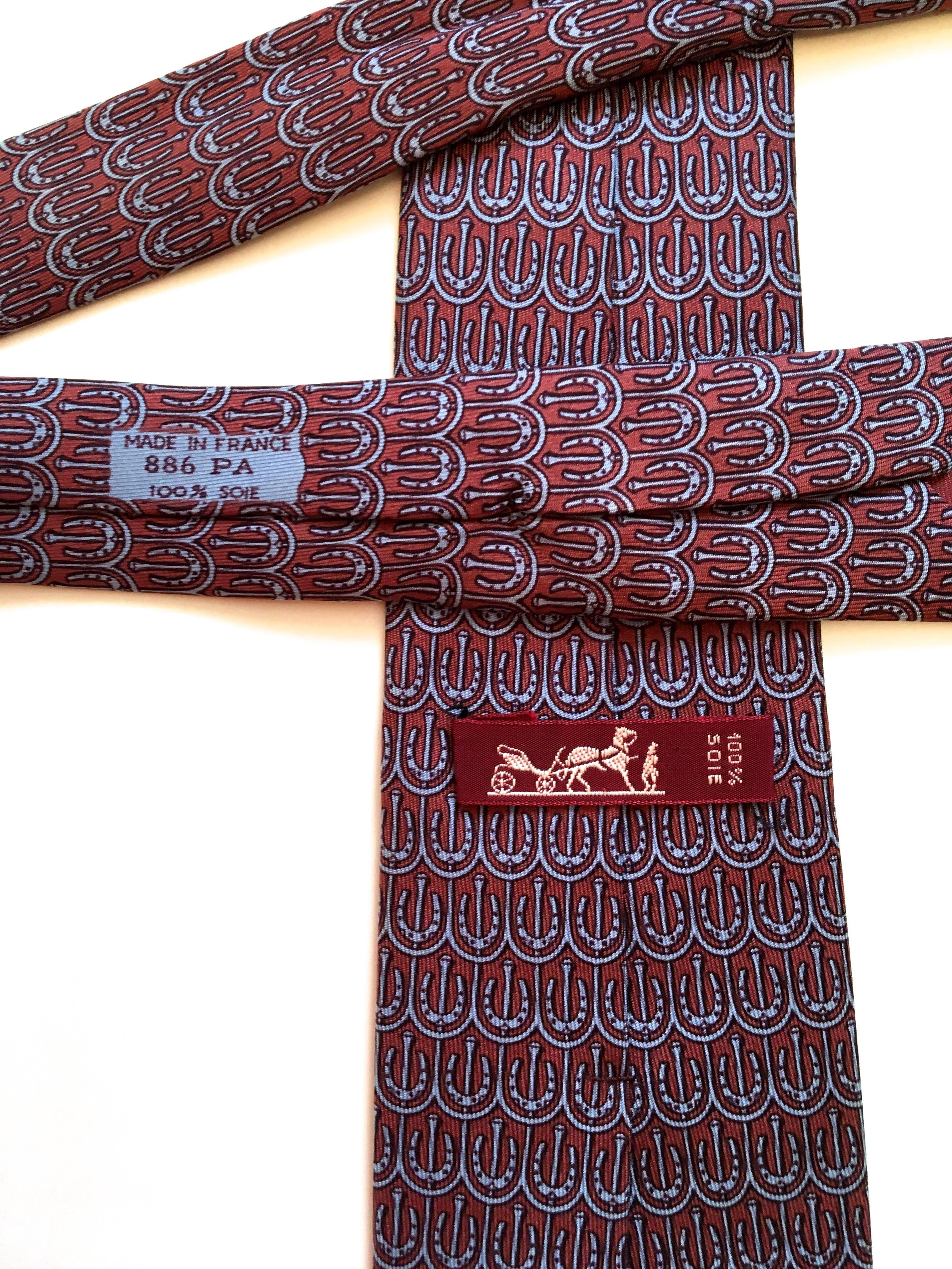 Vintage Hermes Tie - 100% Silk 2