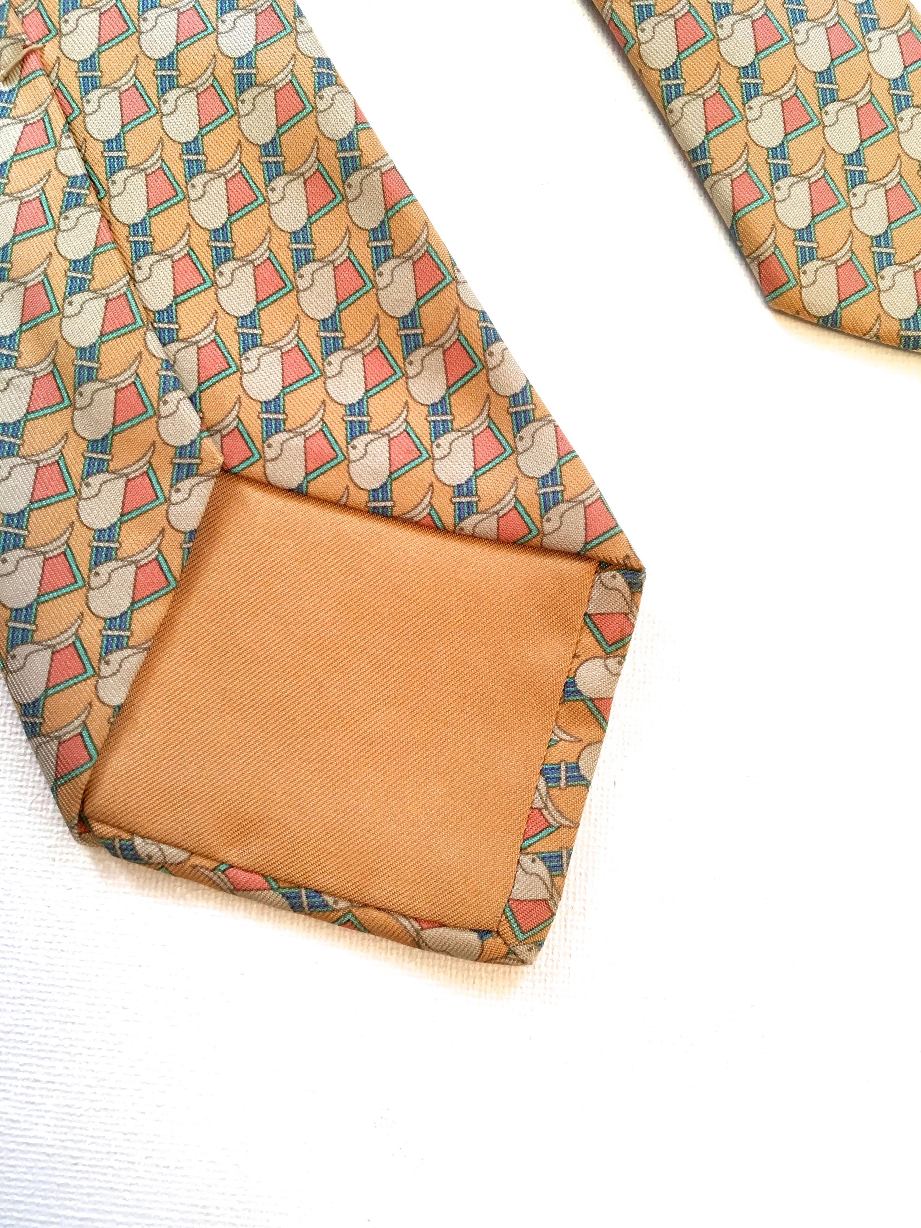 Hermes Tie - 100% Silk 2