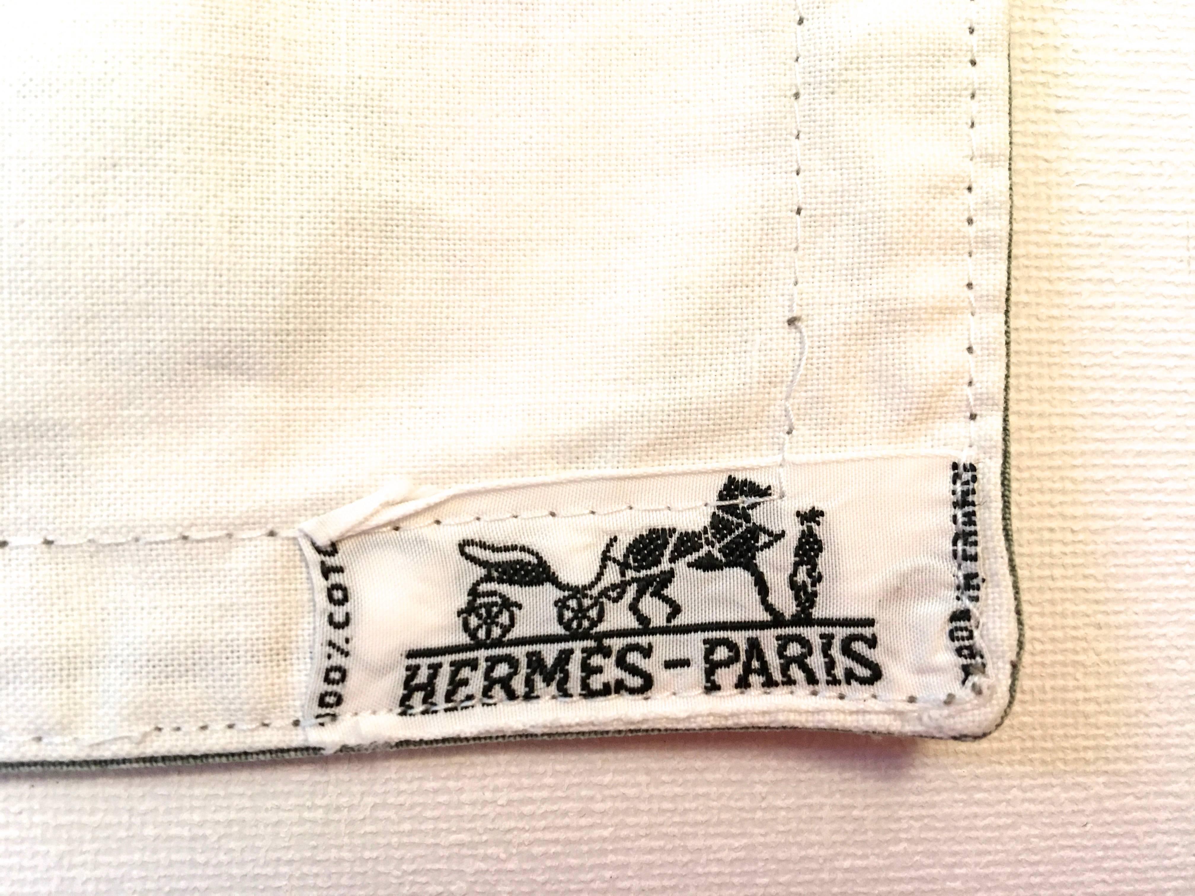 Set of 4 Hermes Placemats - 100% Cotton - Rare 2