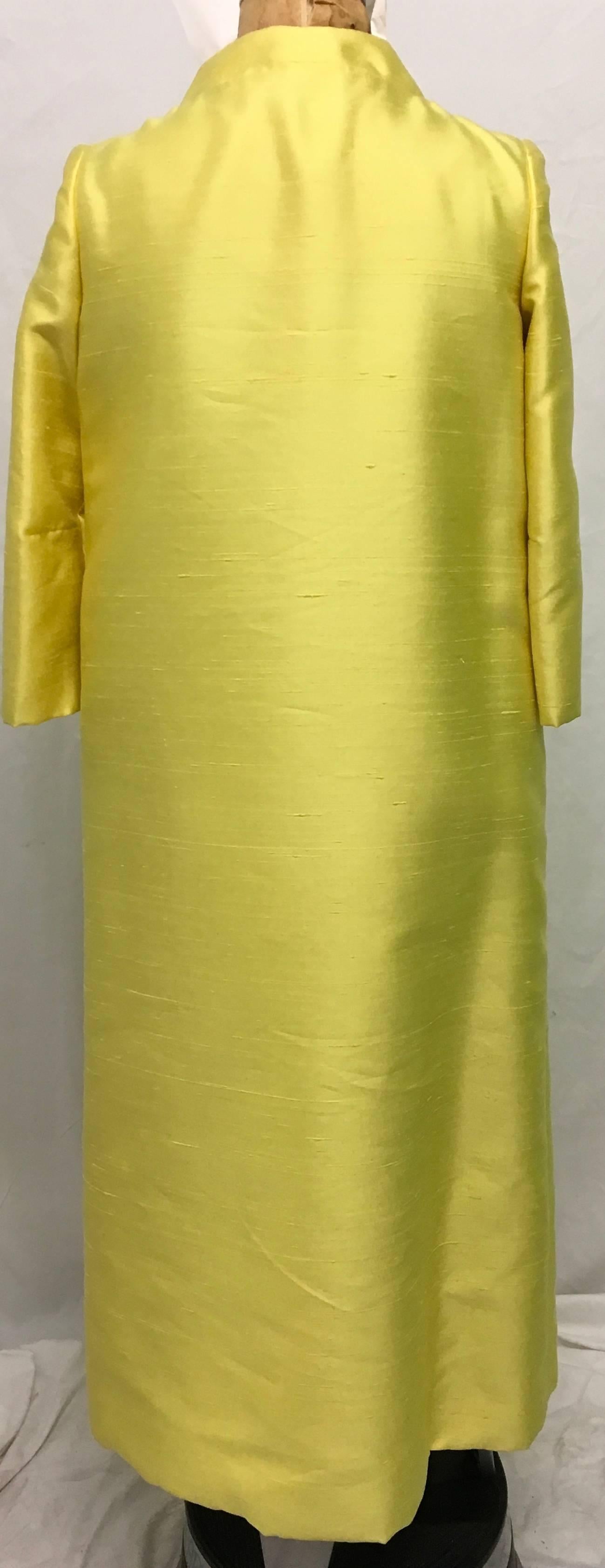 Tefft's of Palm Beach Women's Silk Evening Coat, 1960s  For Sale 1