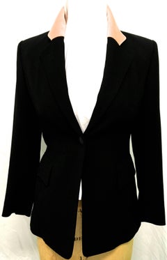 Vintage Hermes Blazer with Velvet Collar