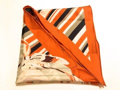 Extremely Rare Hermes Scarf - 100% Silk