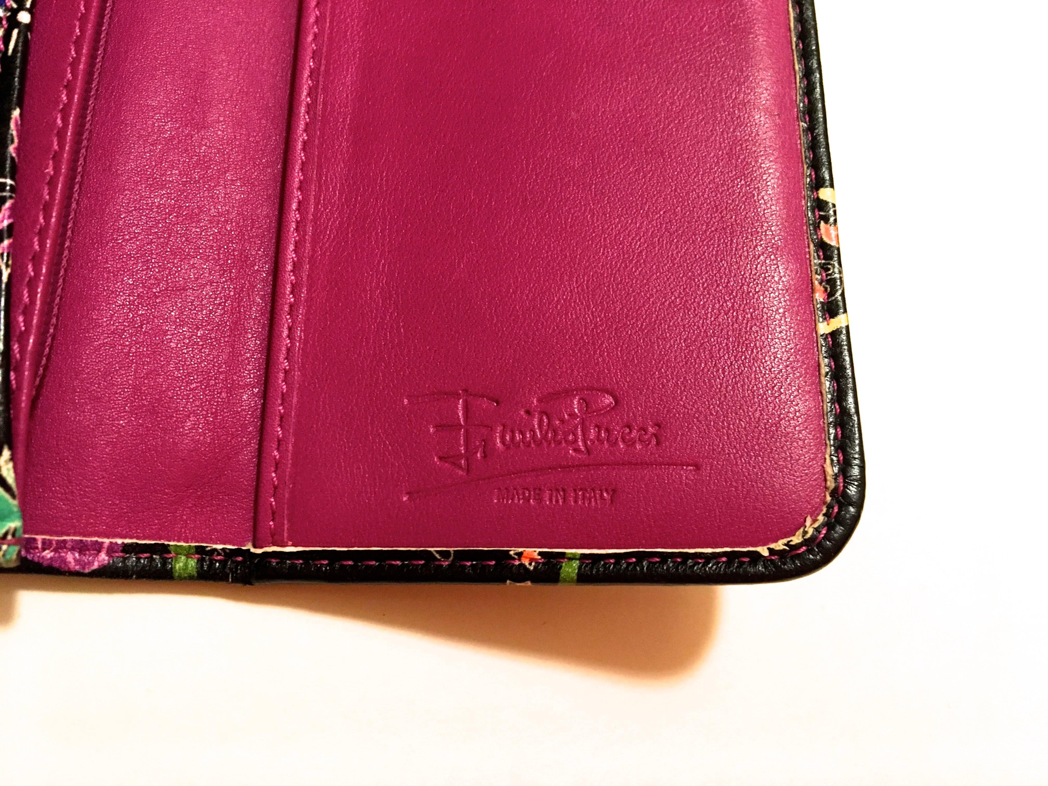 Rare Emilio Pucci Leather Wallet  For Sale 4