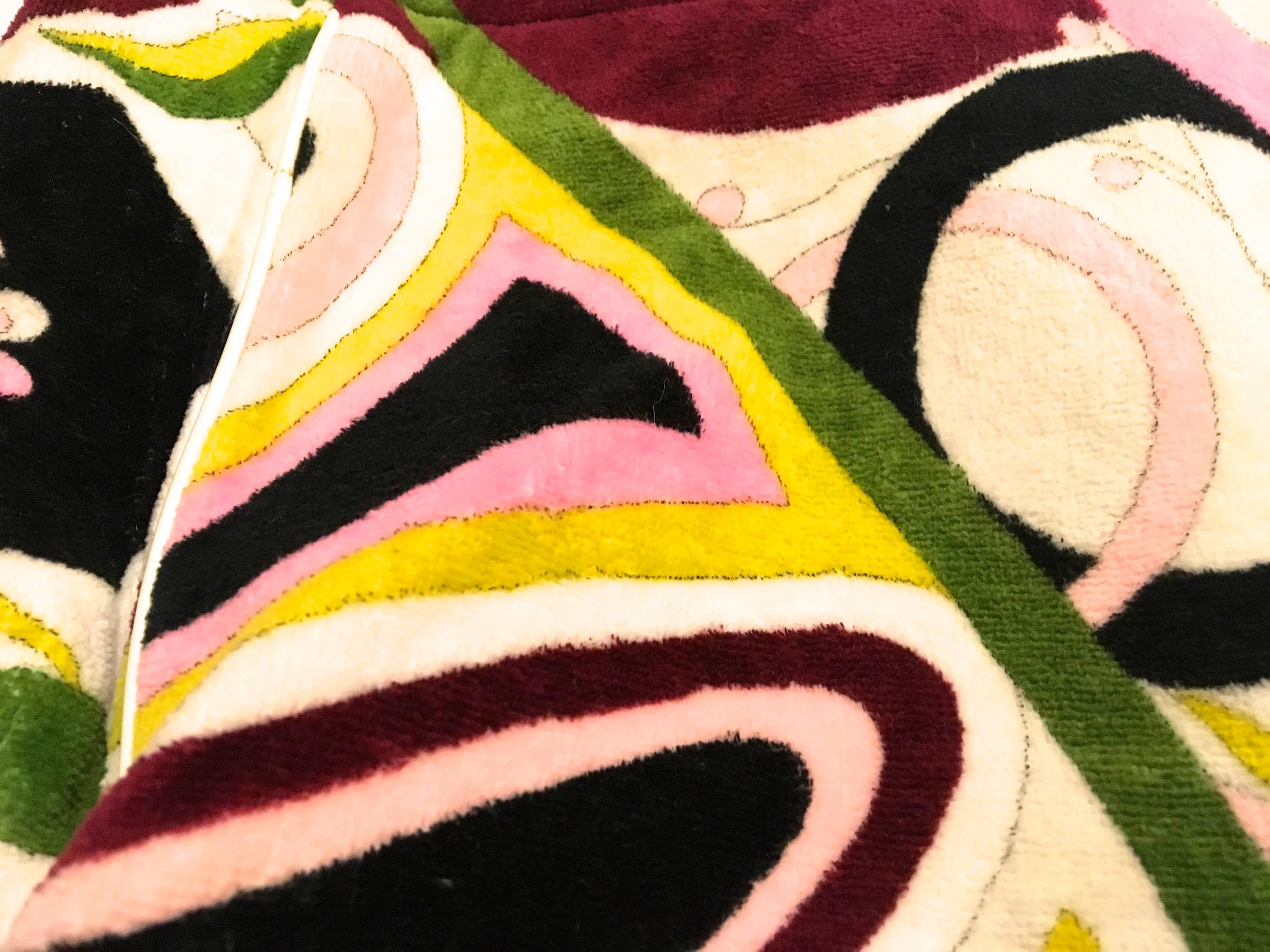 Emilio Pucci Terry Cloth Tote Bag For Sale 2