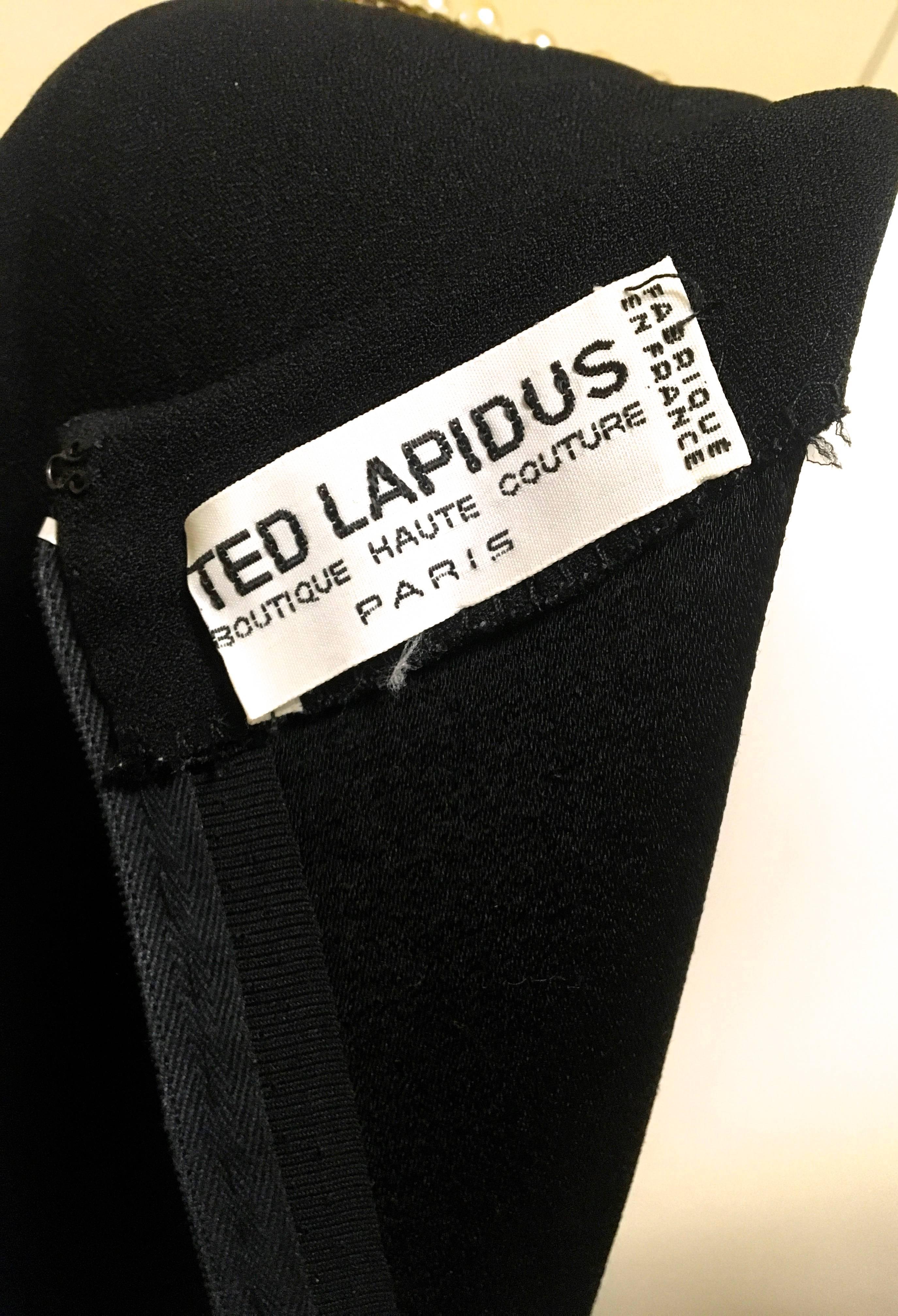 Ted Lapidus Dress w/ Color Rhinestones - 1980's In Excellent Condition For Sale In Boca Raton, FL