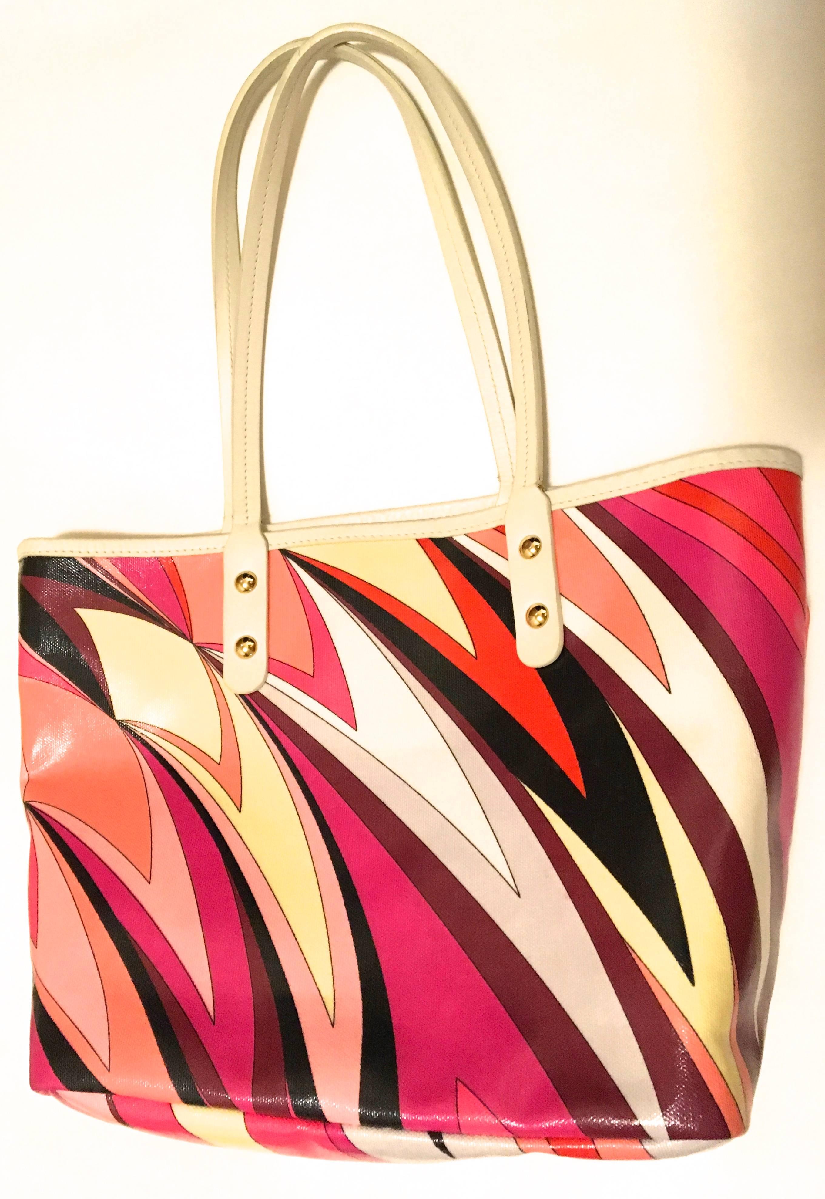 Emilio Pucci Tote Bag In Excellent Condition For Sale In Boca Raton, FL