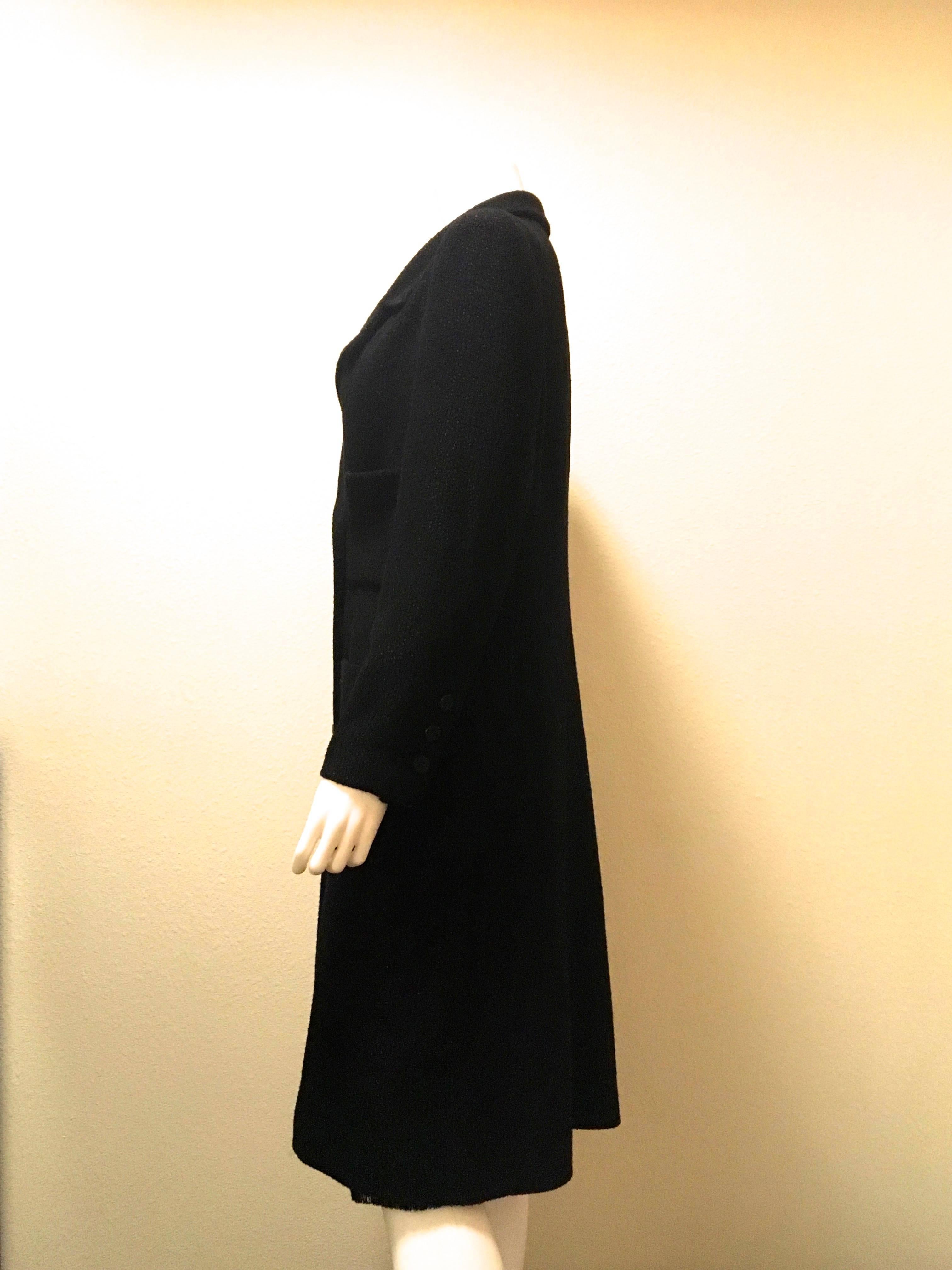 Black Chanel Coat and Skirt Set For Sale
