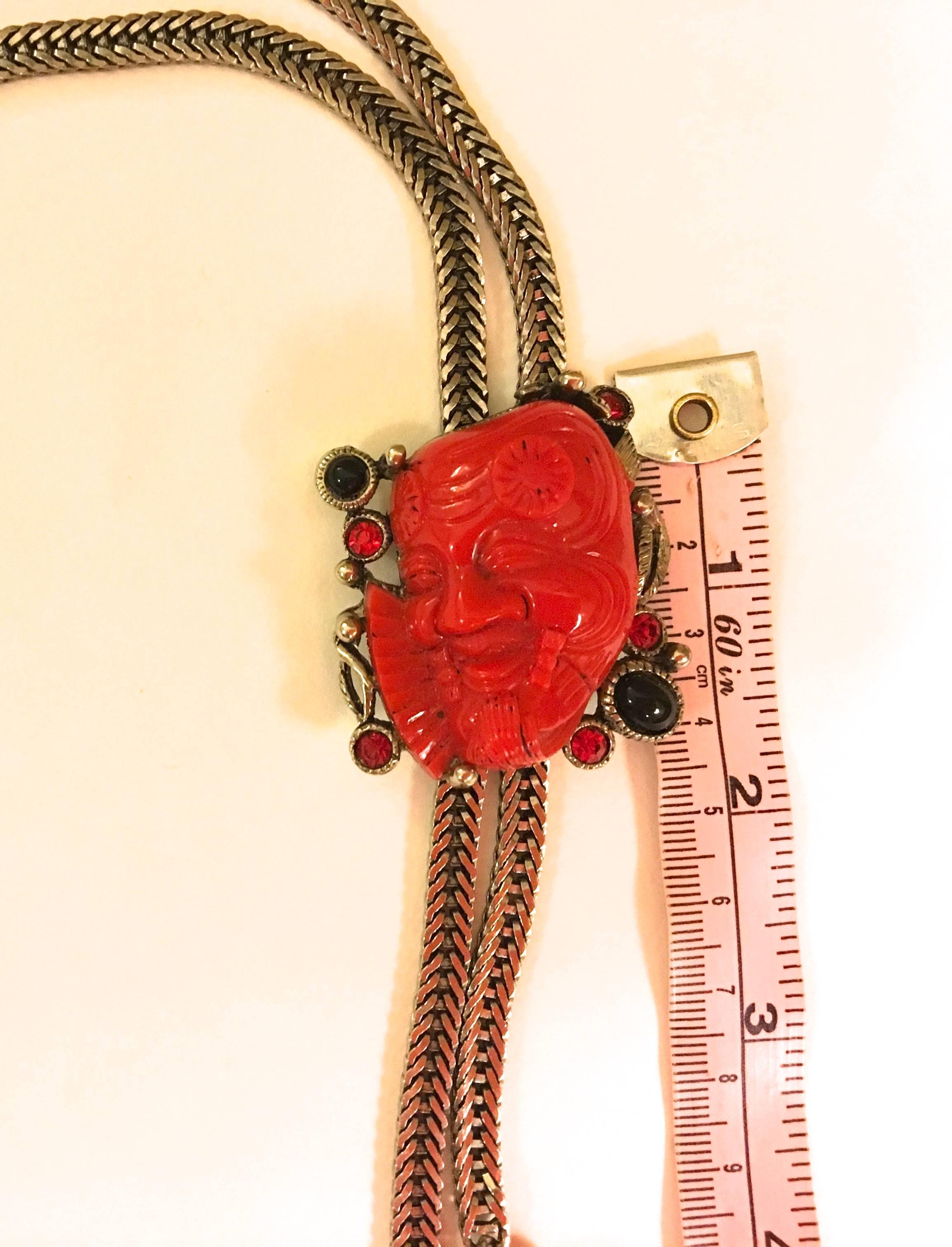 Rare Selro Necklace - Asian Devil's Face For Sale 4