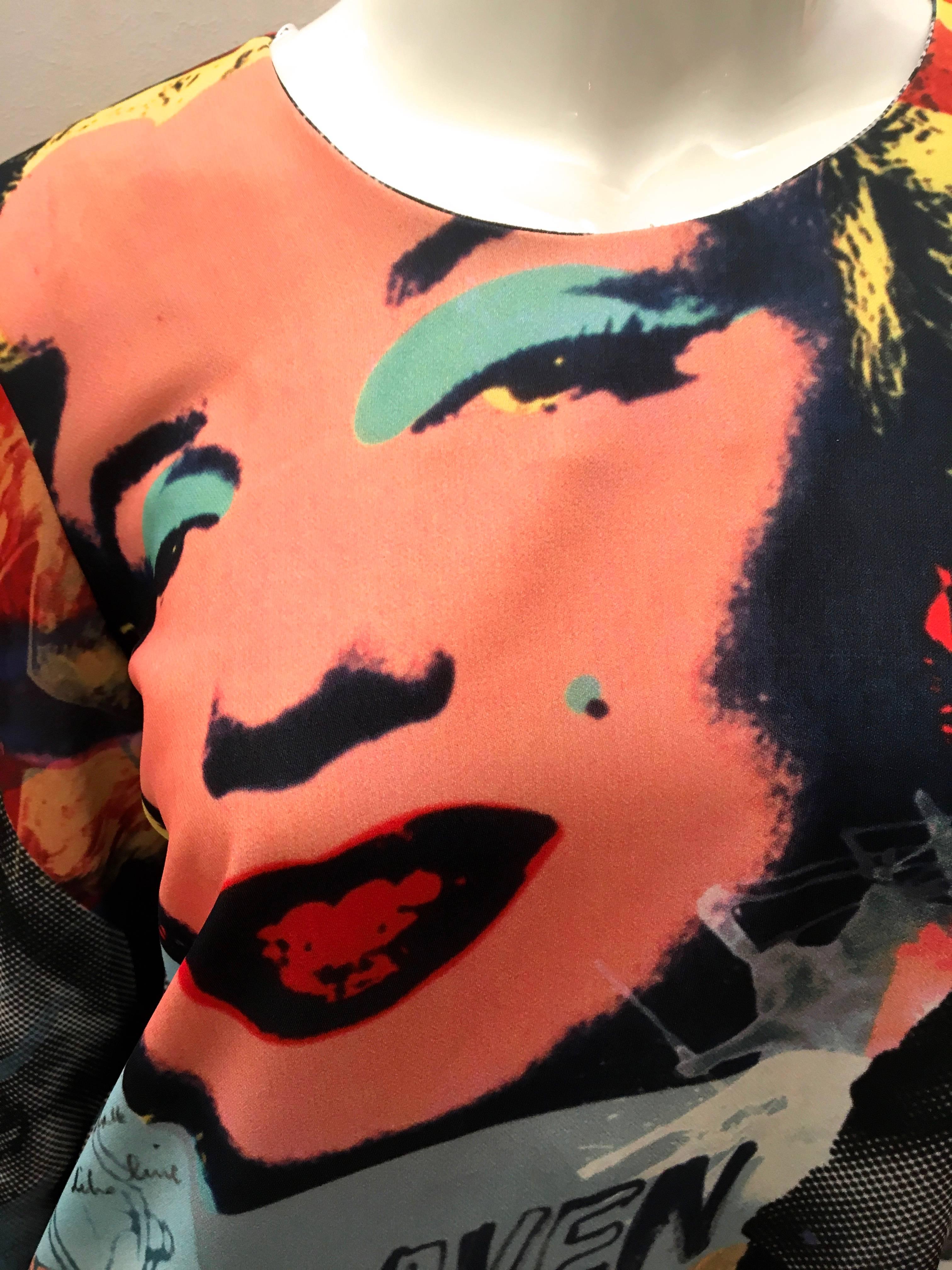 New Andy Warhol Dress - Marilyn Monroe - Rare For Sale 1