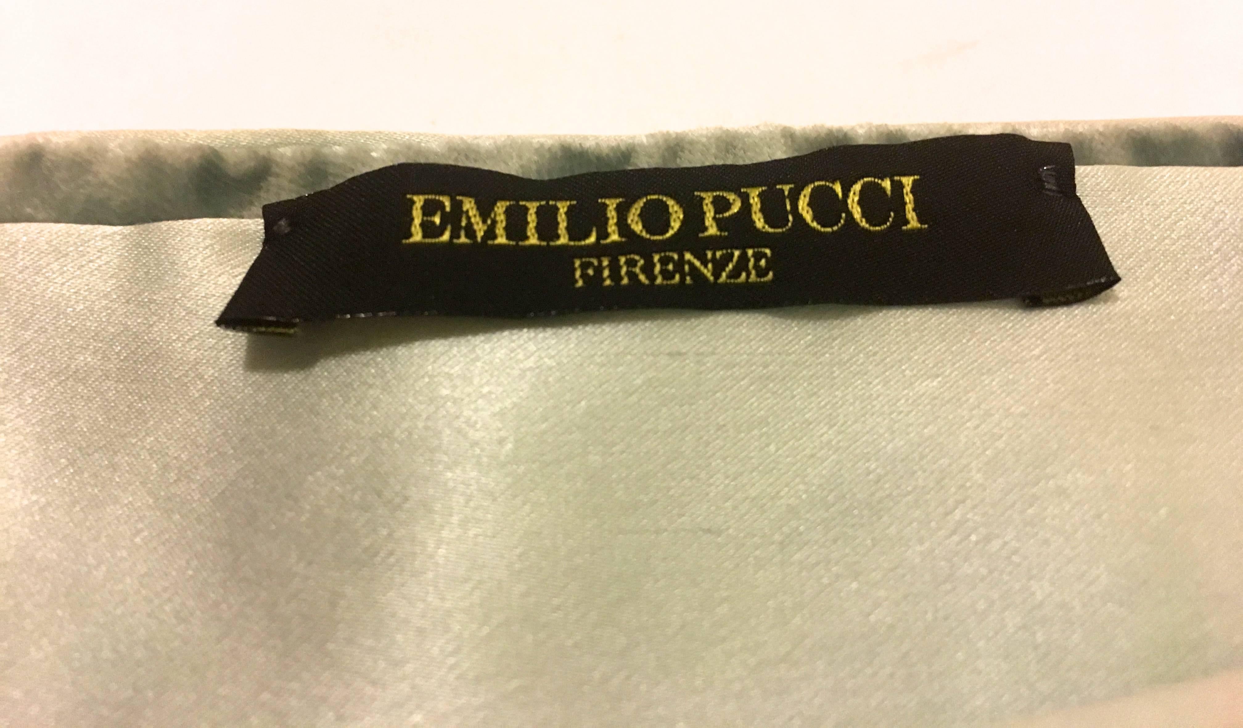 Women's Rare Emilio Pucci Scarf - 100% Silk Velvet For Sale