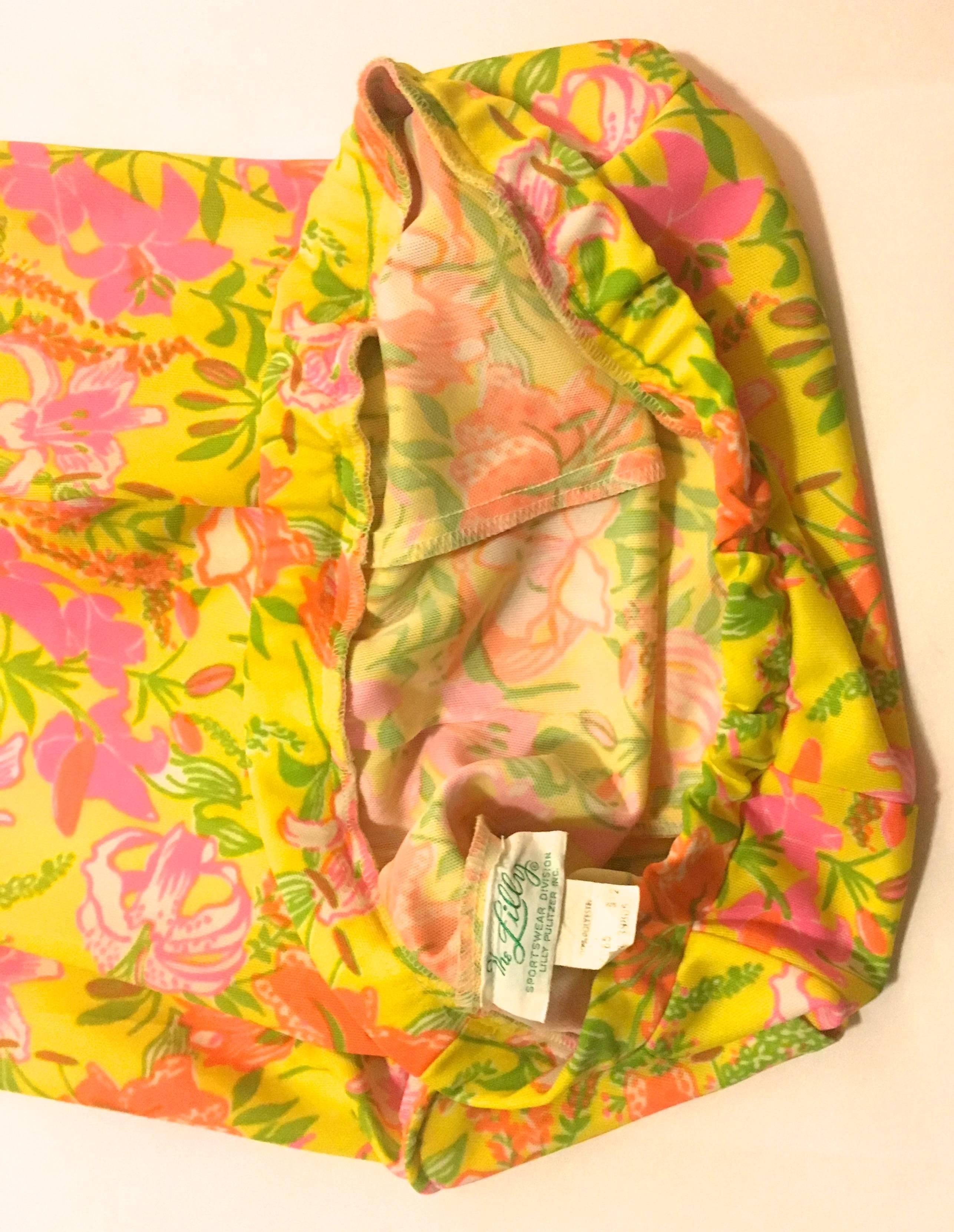 Orange Rare Lilly Pulitzer Pull-up Pants - Late 1960's For Sale