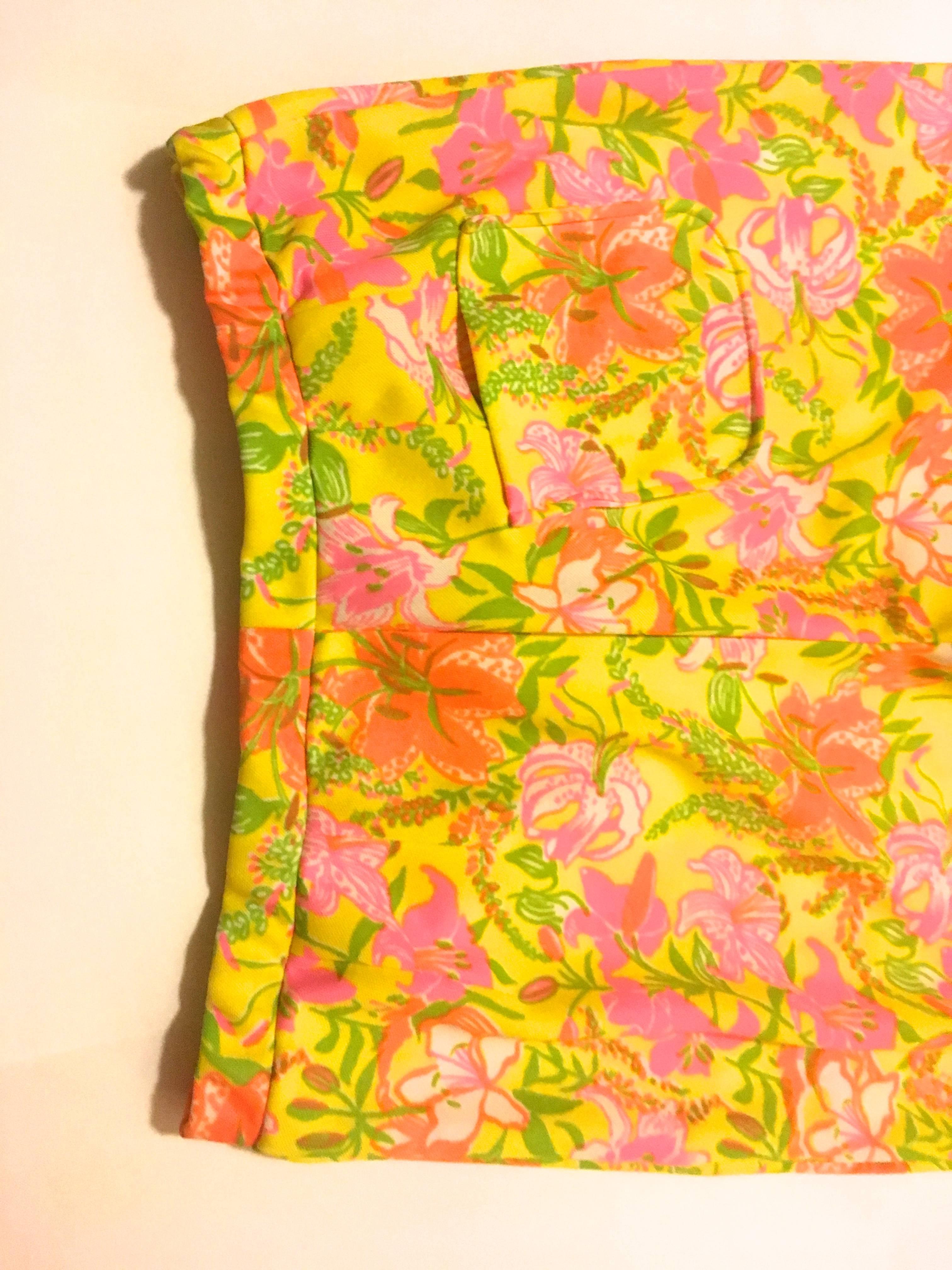 Rare Lilly Pulitzer Pull-up Pants - Late 1960's For Sale 2