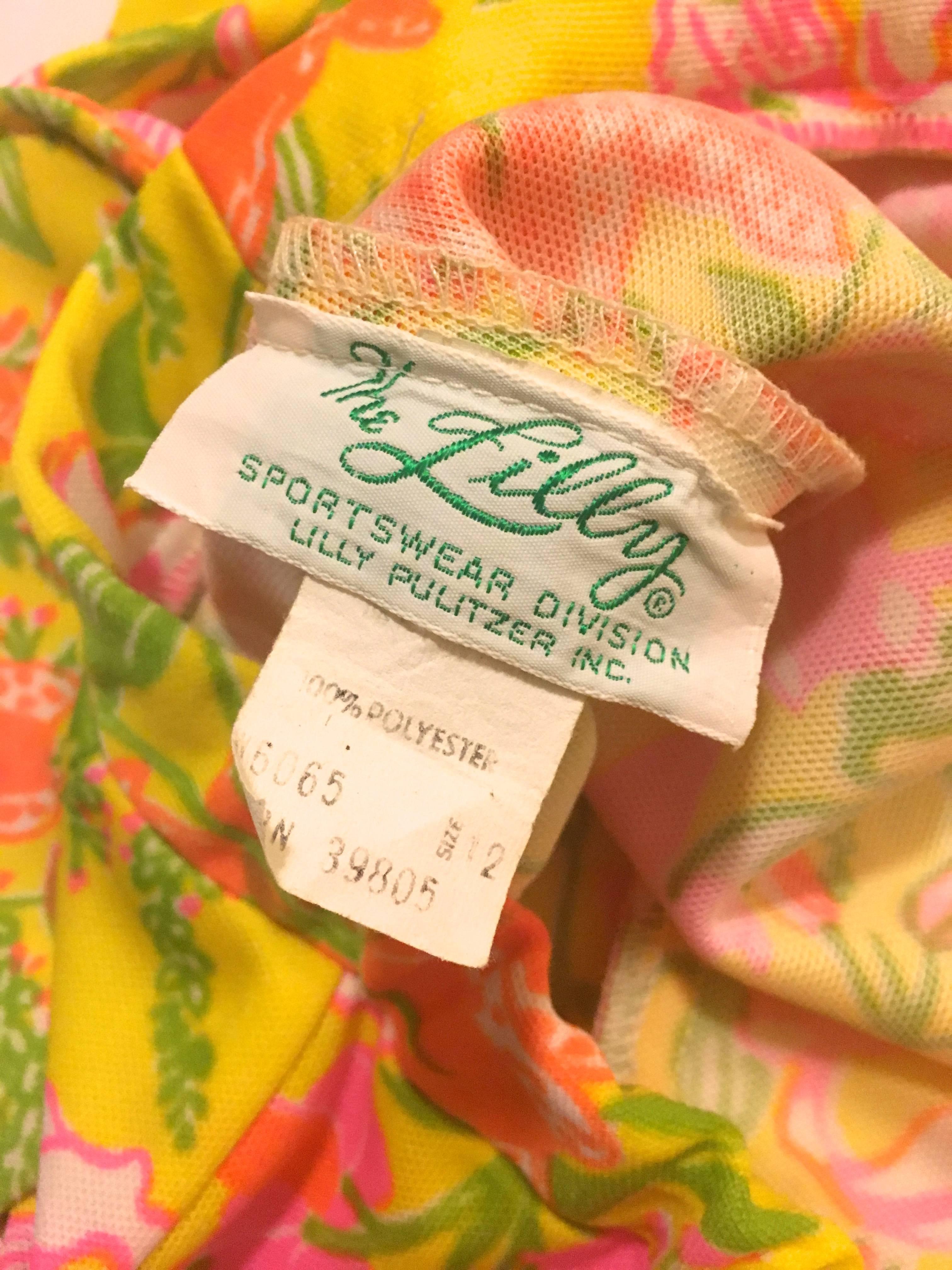 Rare Lilly Pulitzer Pull-up Pants - Late 1960's For Sale 1