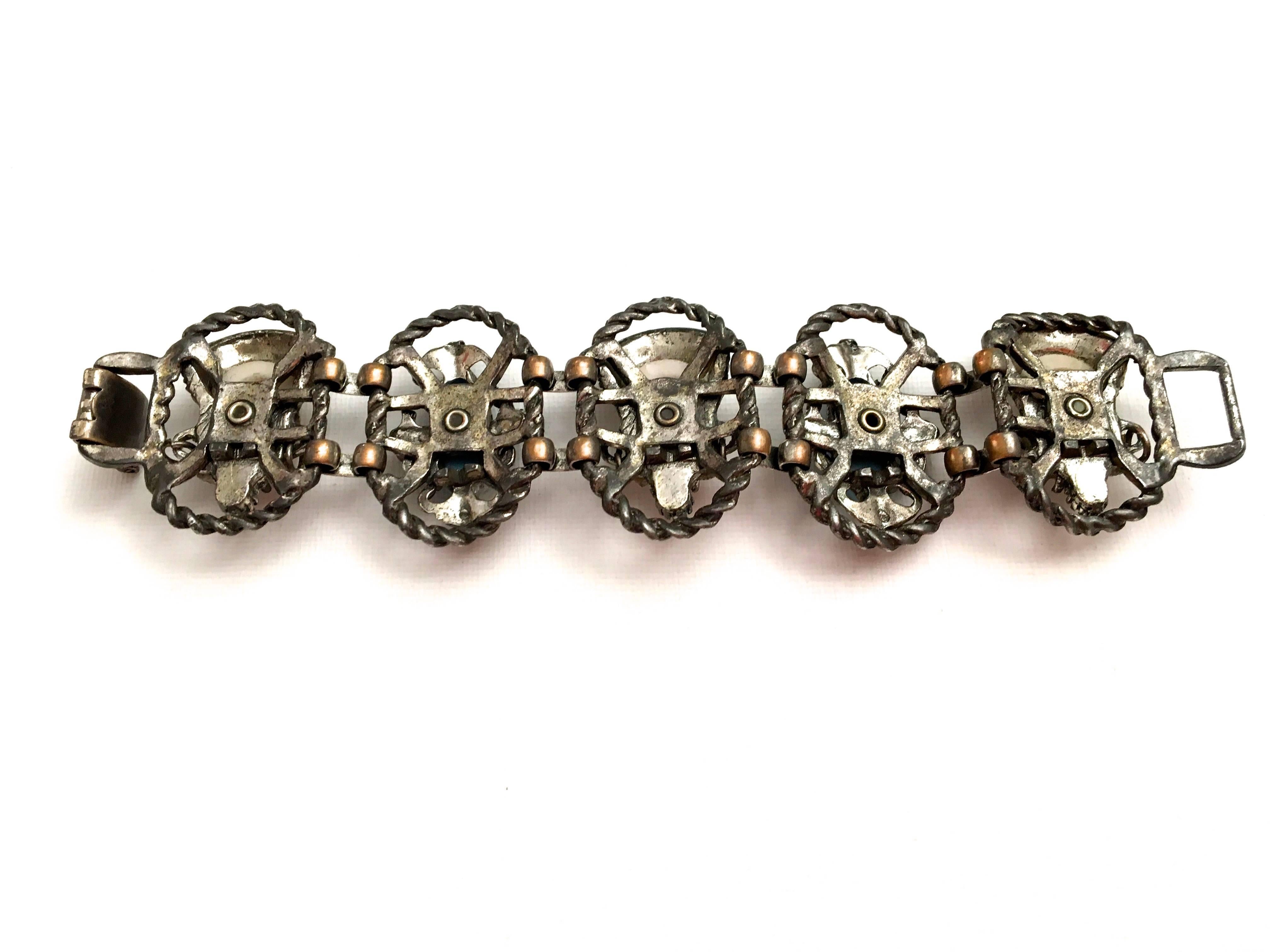 Women's Vintage Asian Princess Bracelet - Rare - Unsigned Selro For Sale