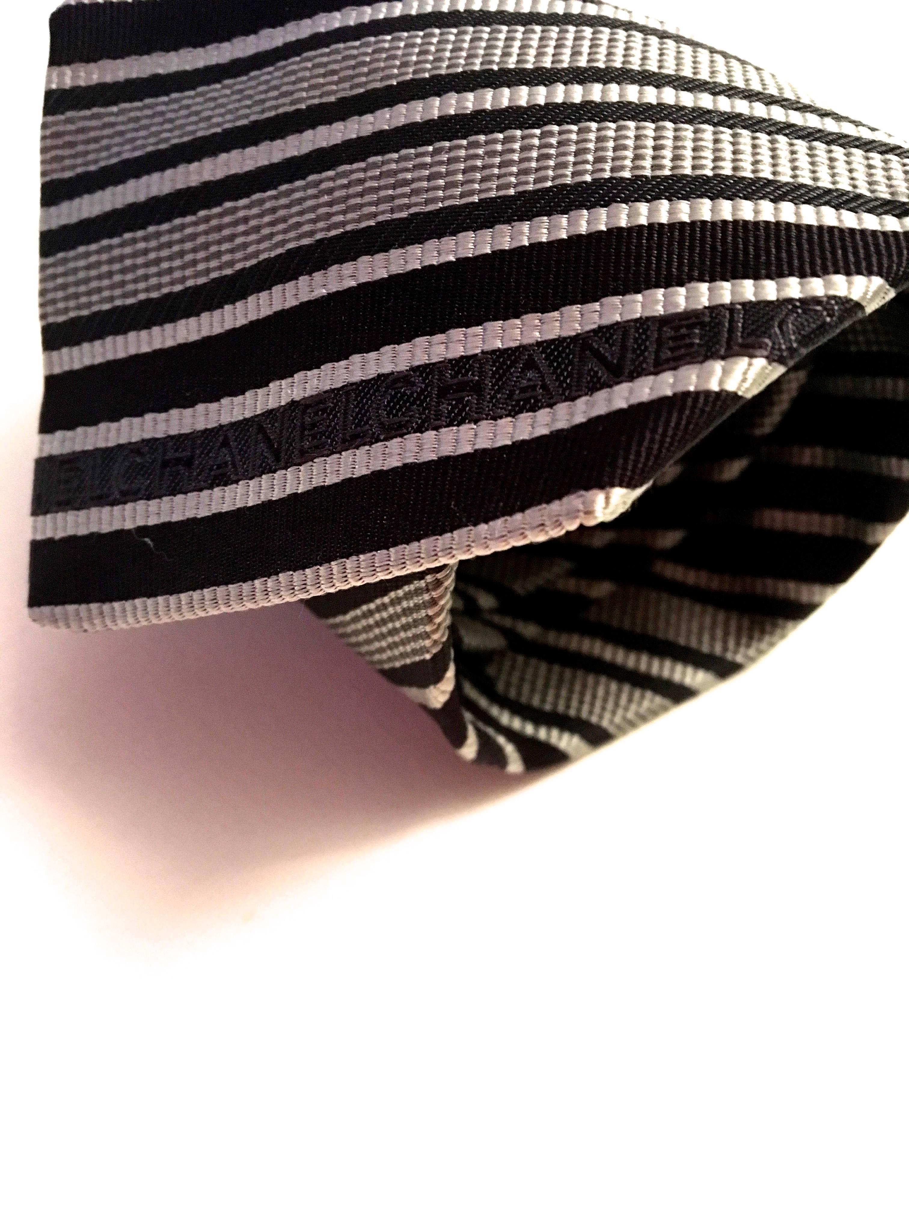 Women's or Men's Chanel Silk Tie - Couture Collection 