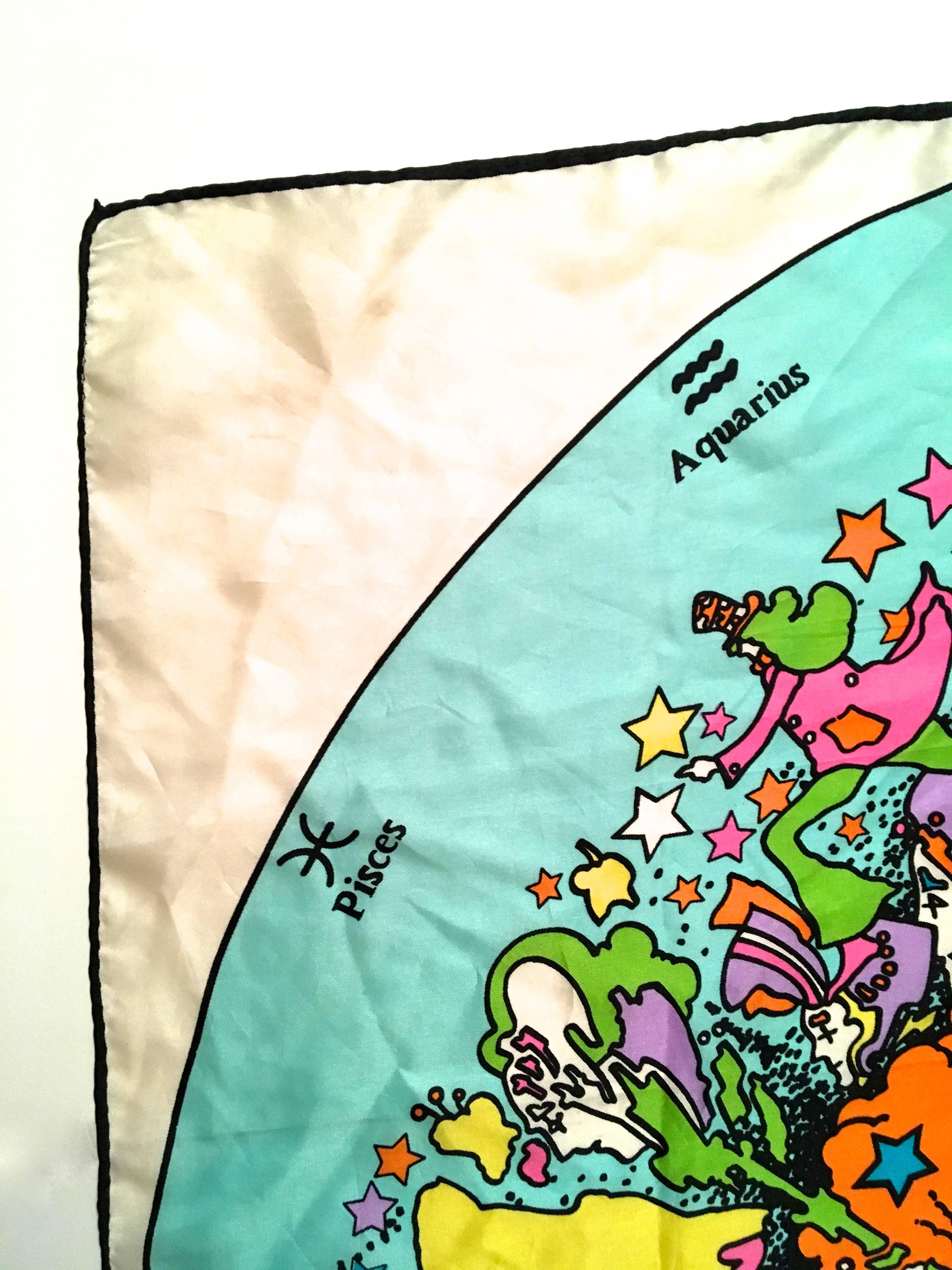 peter max zodiac scarf