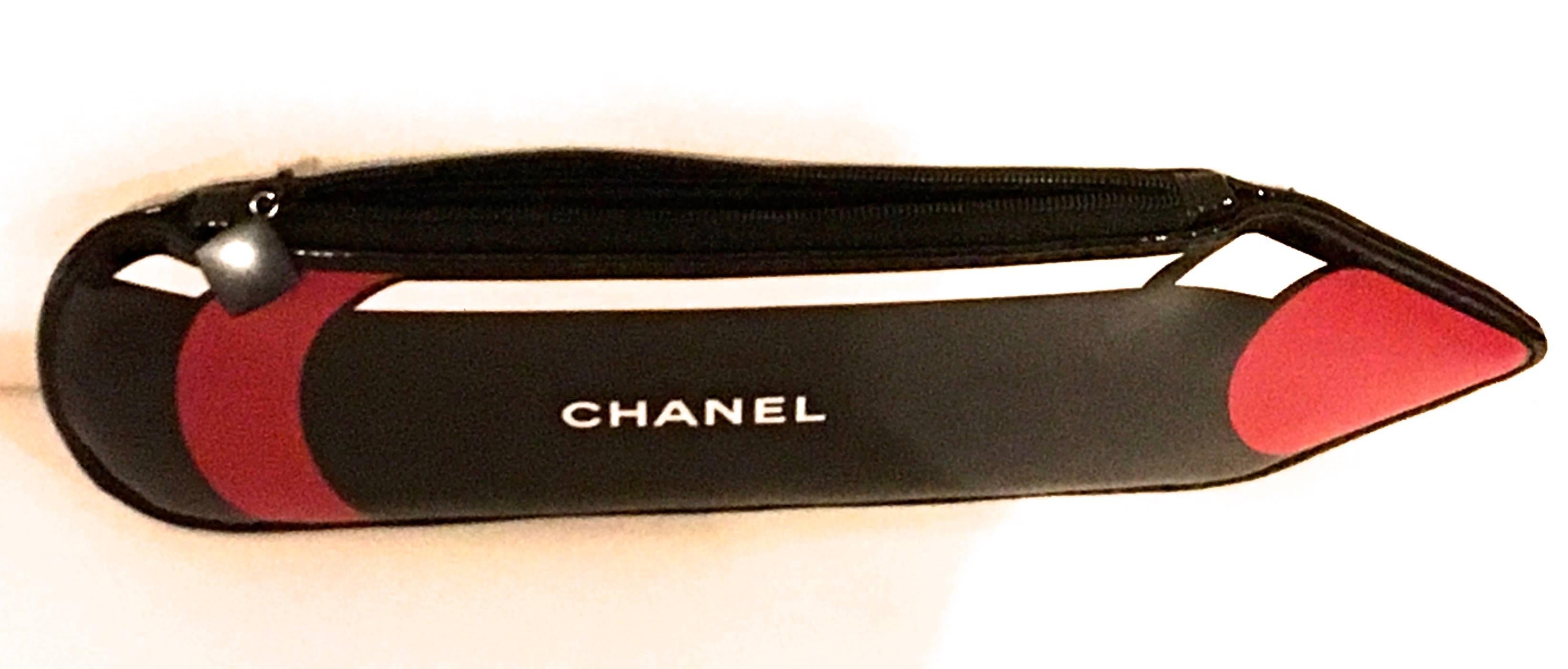Black Chanel Makeup Bag