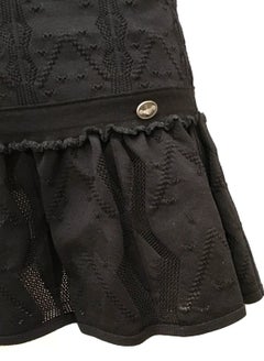 Chanel Black Boucle Skirt