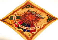 Rare Hermes  Scarf Plisse 100% Silk - 1994  With box