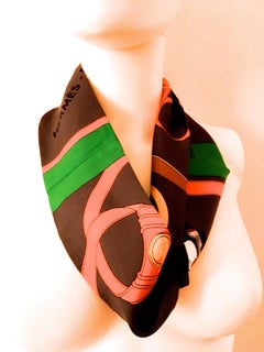 Rare Hermes Silk Scarf / Snood