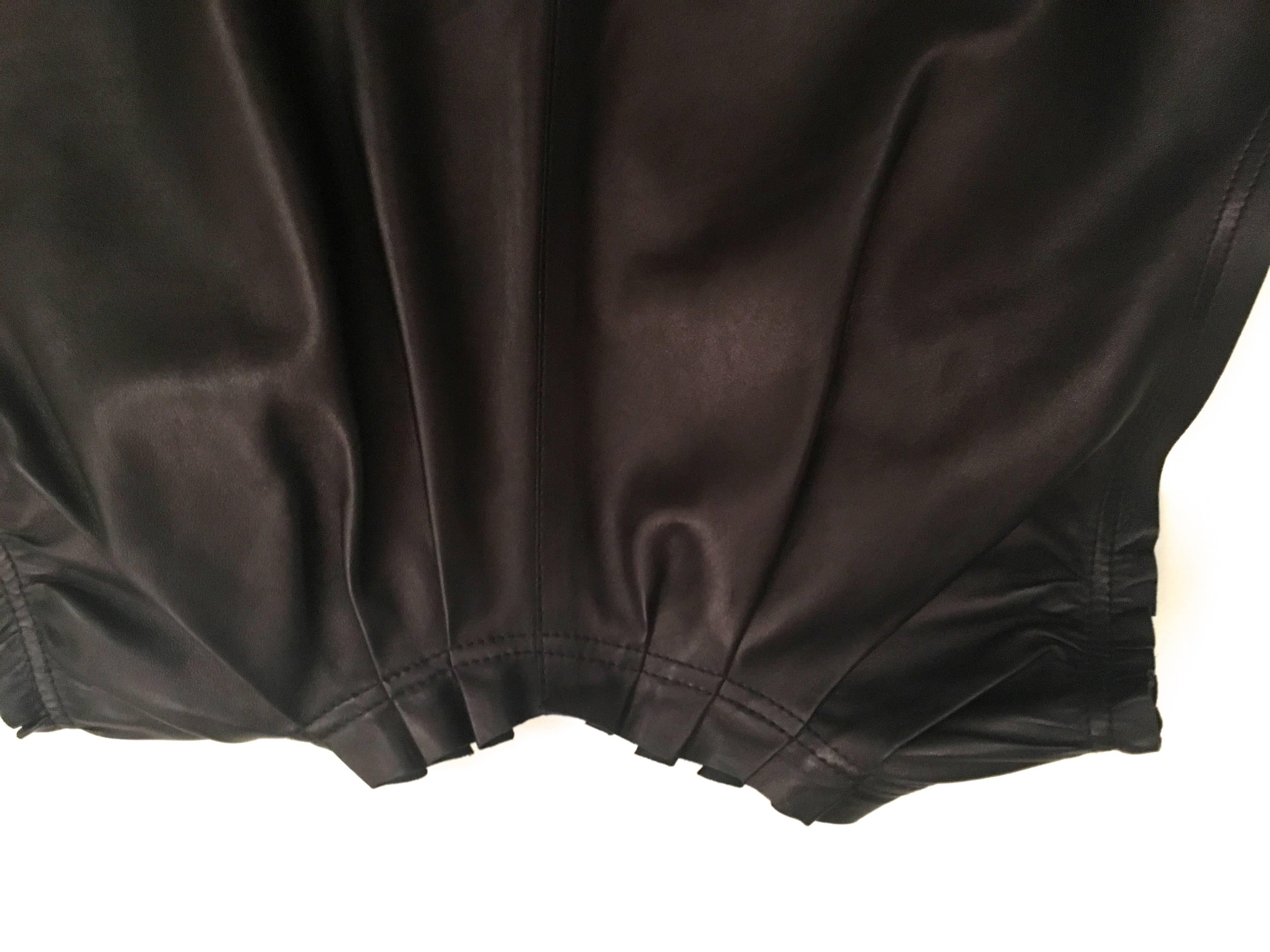 New Louis Vuitton Vest - 100% Leather - Dark Brown For Sale 4