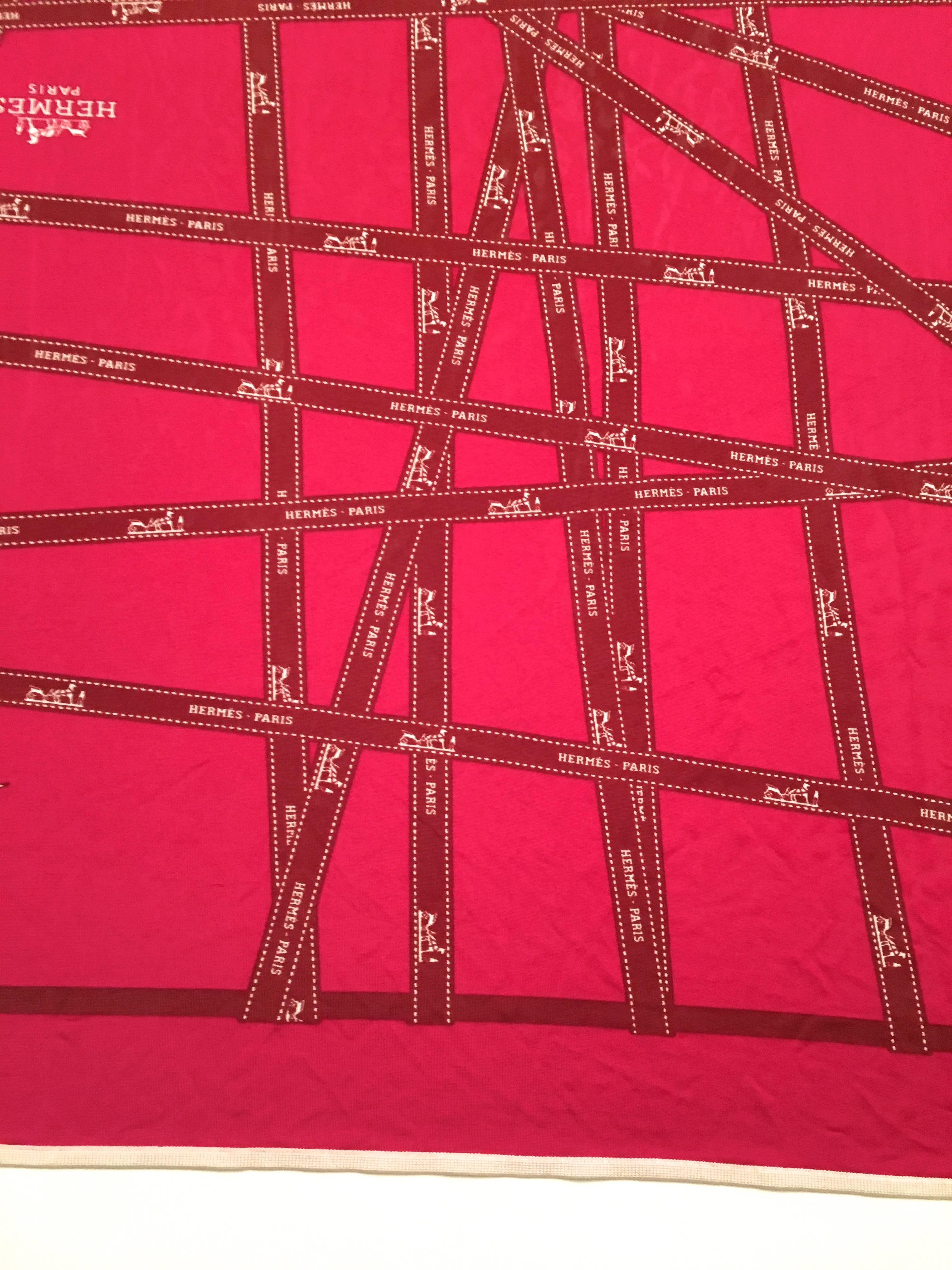 Hermes Silk Jersey Shawl / Scarf For Sale 2