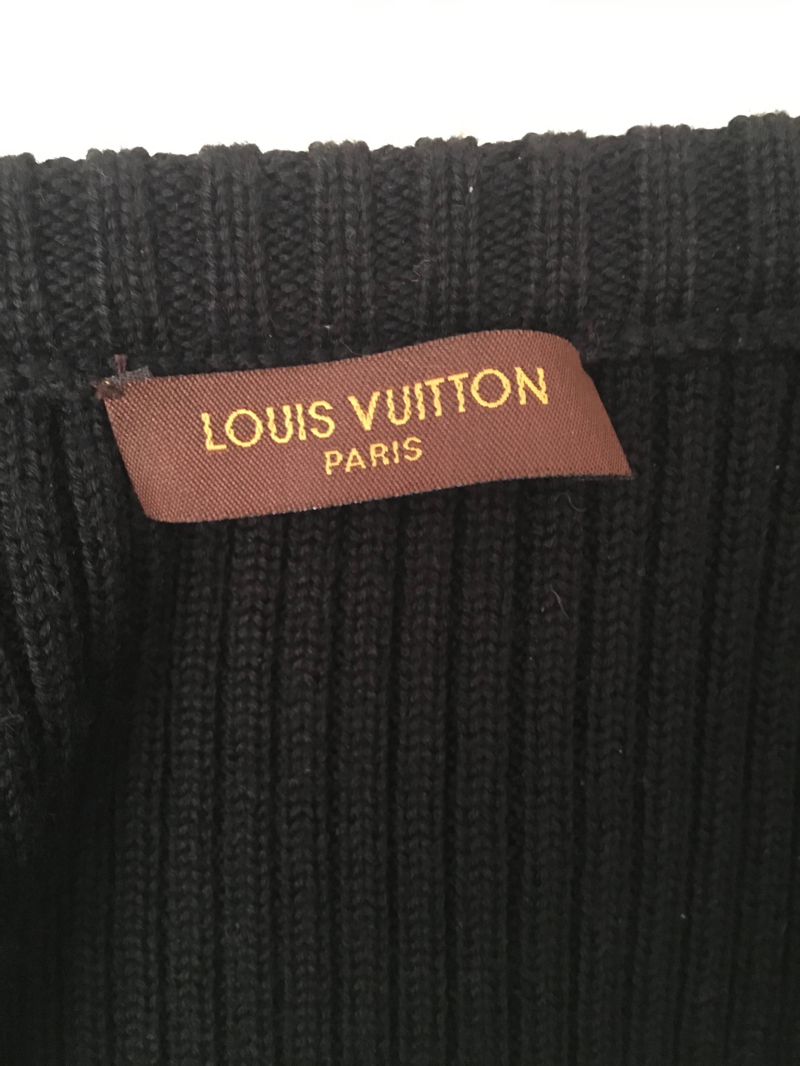 Louis Vuitton Dress Black and White Runway In Excellent Condition For Sale In Boca Raton, FL