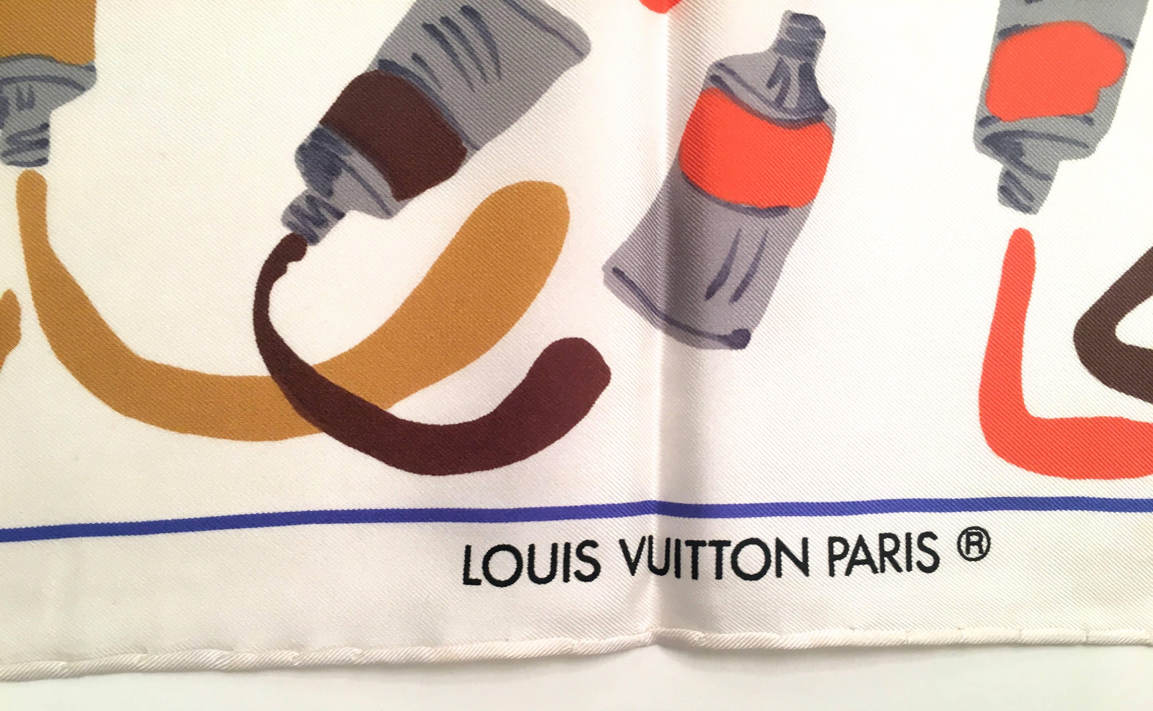 Beige Louis Vuitton Scarf - Arman - Limited Edition - Rare 
