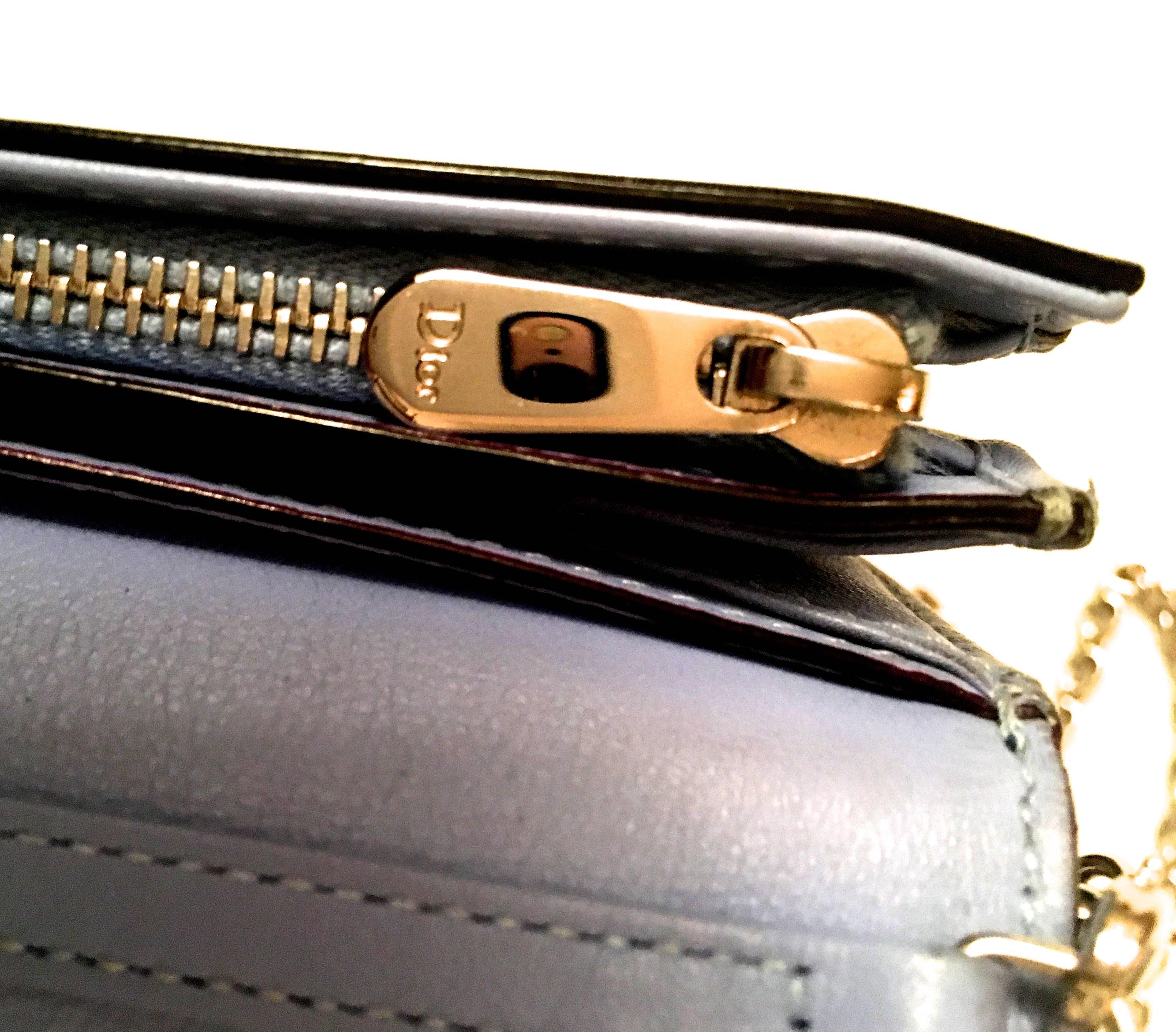 Christian Dior Lady Dior/ Diorissimo Wallet-on-a-Chain / Crossbody Bag In Excellent Condition In Boca Raton, FL