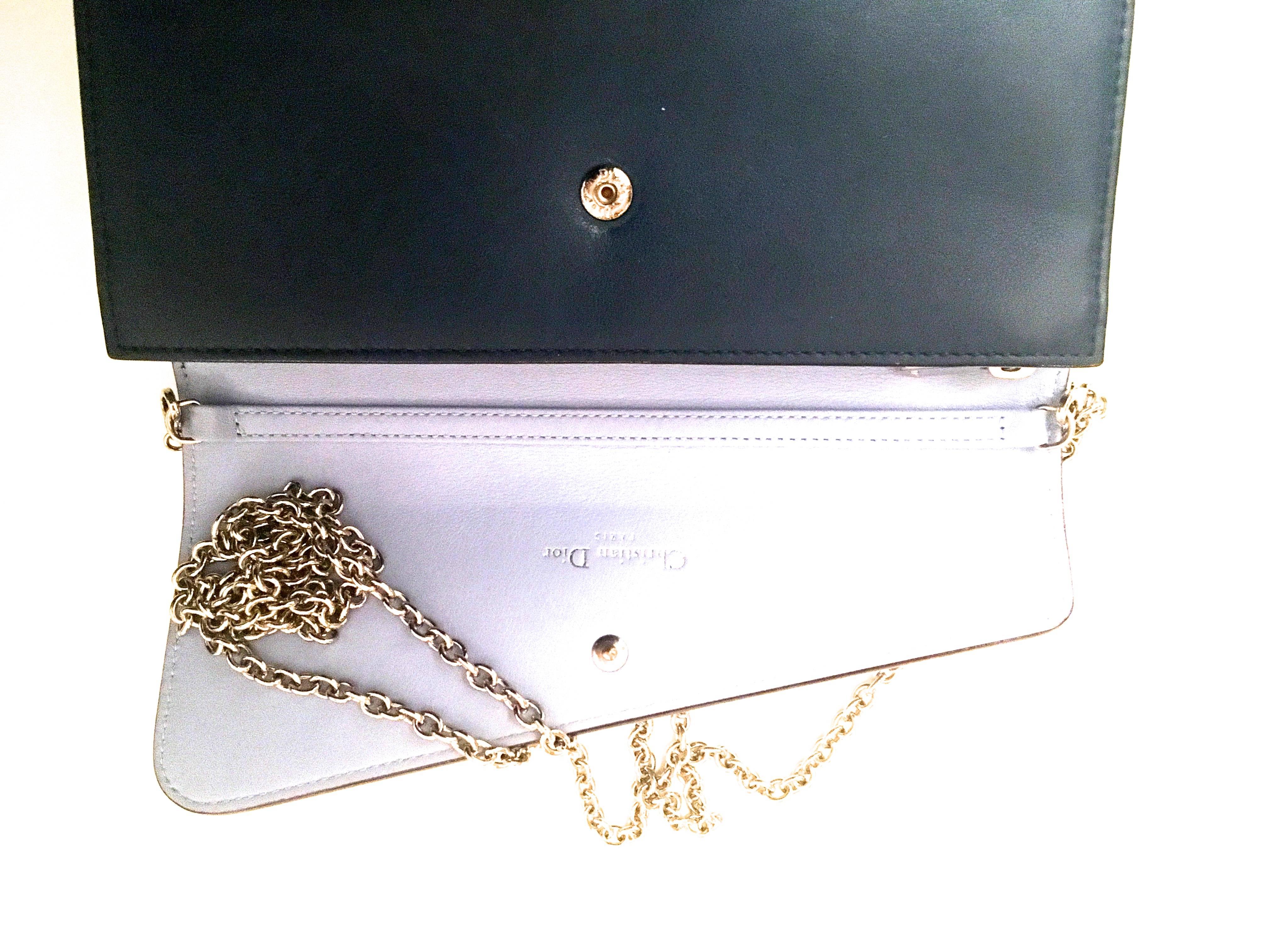 Women's or Men's Christian Dior Lady Dior/ Diorissimo Wallet-on-a-Chain / Crossbody Bag