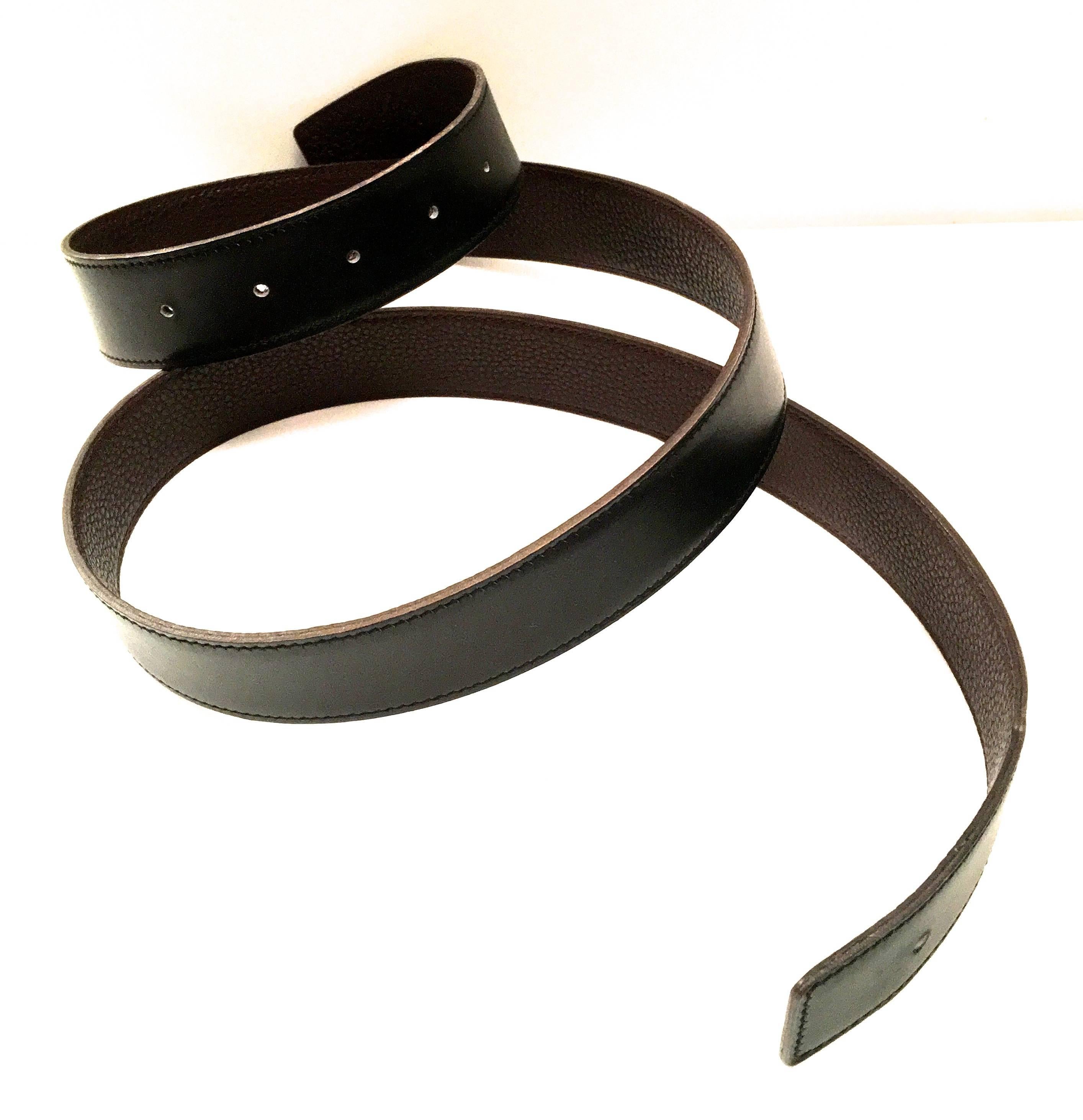Black Hermes Belt Size 105  For Sale