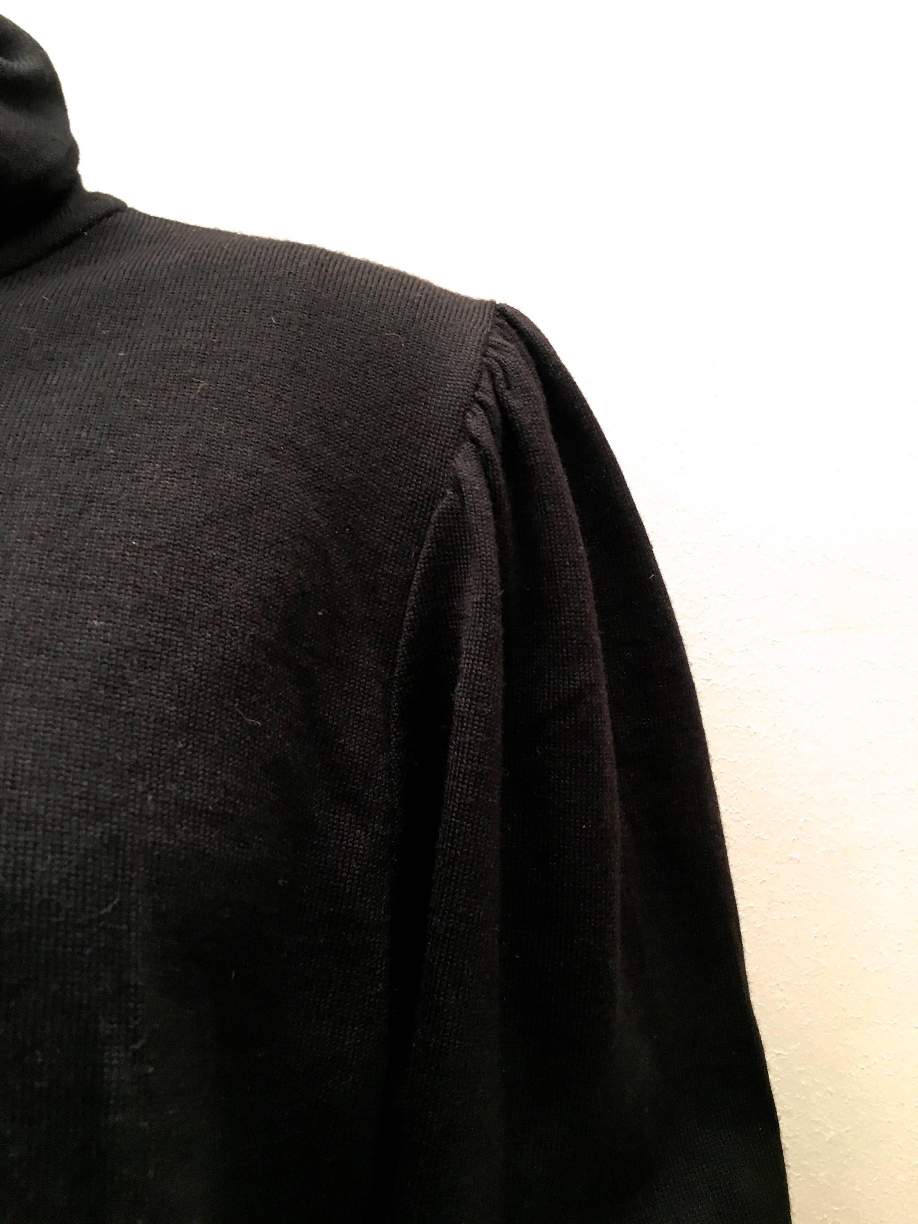Women's or Men's Valentino Black Sweater  1980’s For Sale