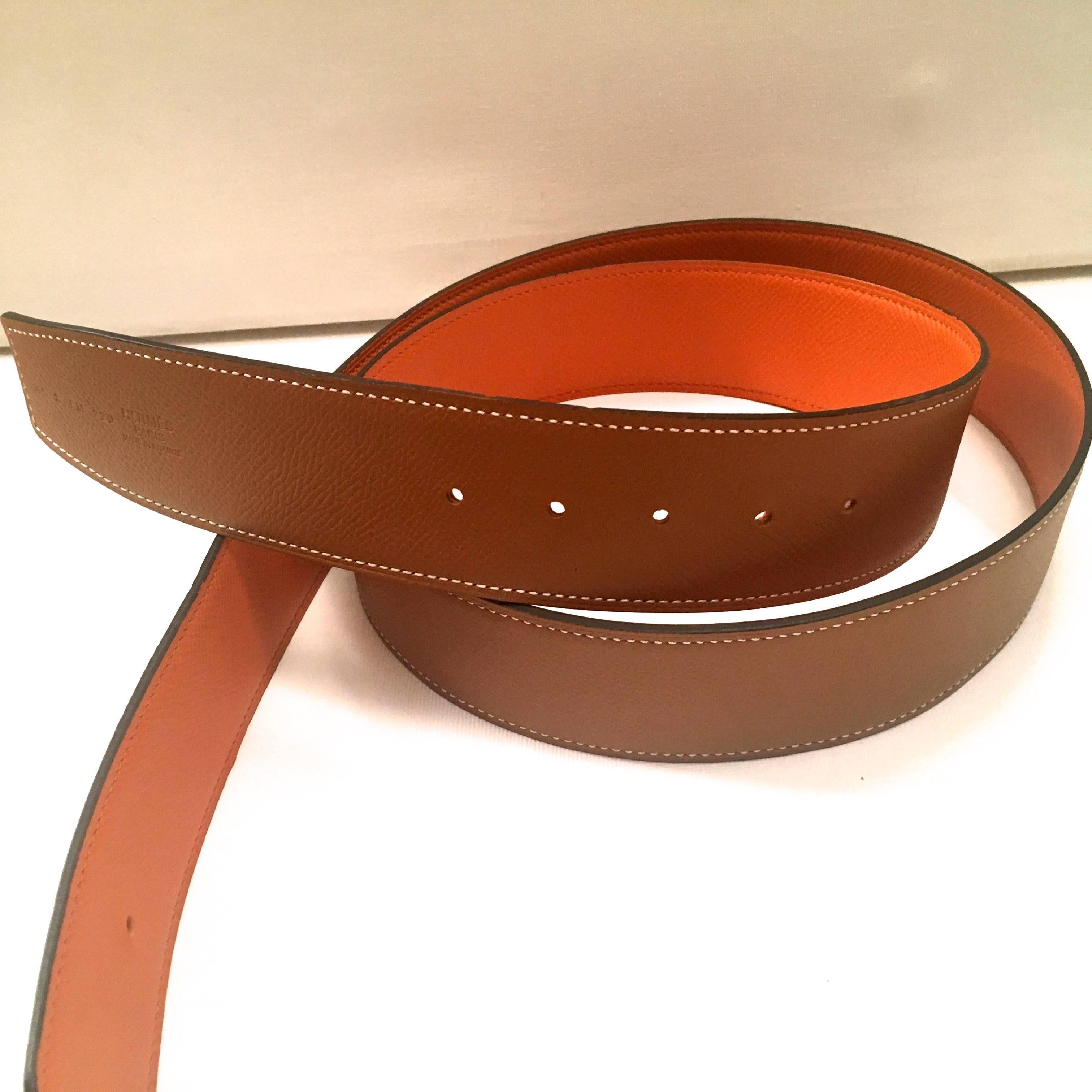 hermes gold leather
