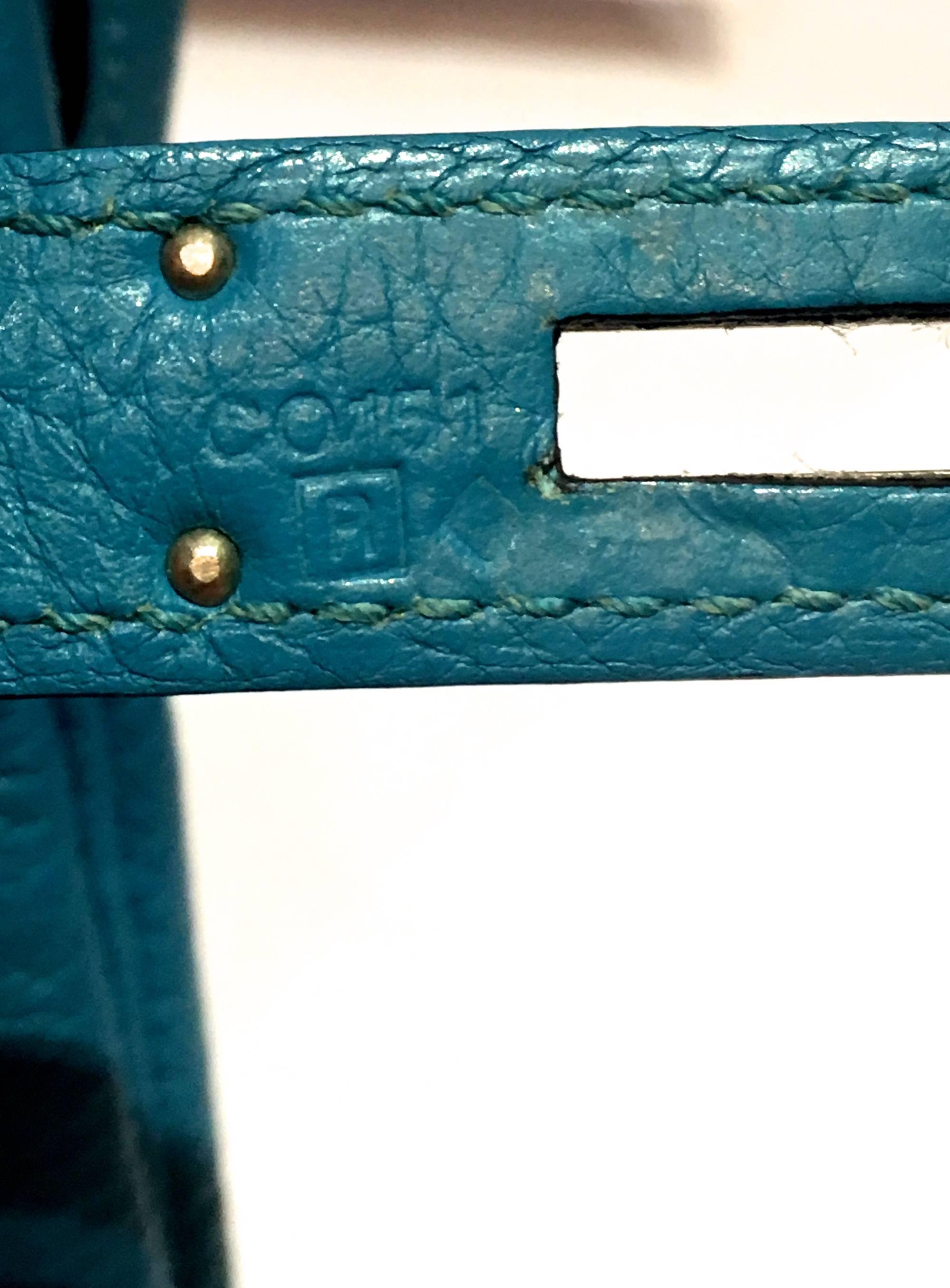 Hermes Kelly - 35 - Turquoise  3