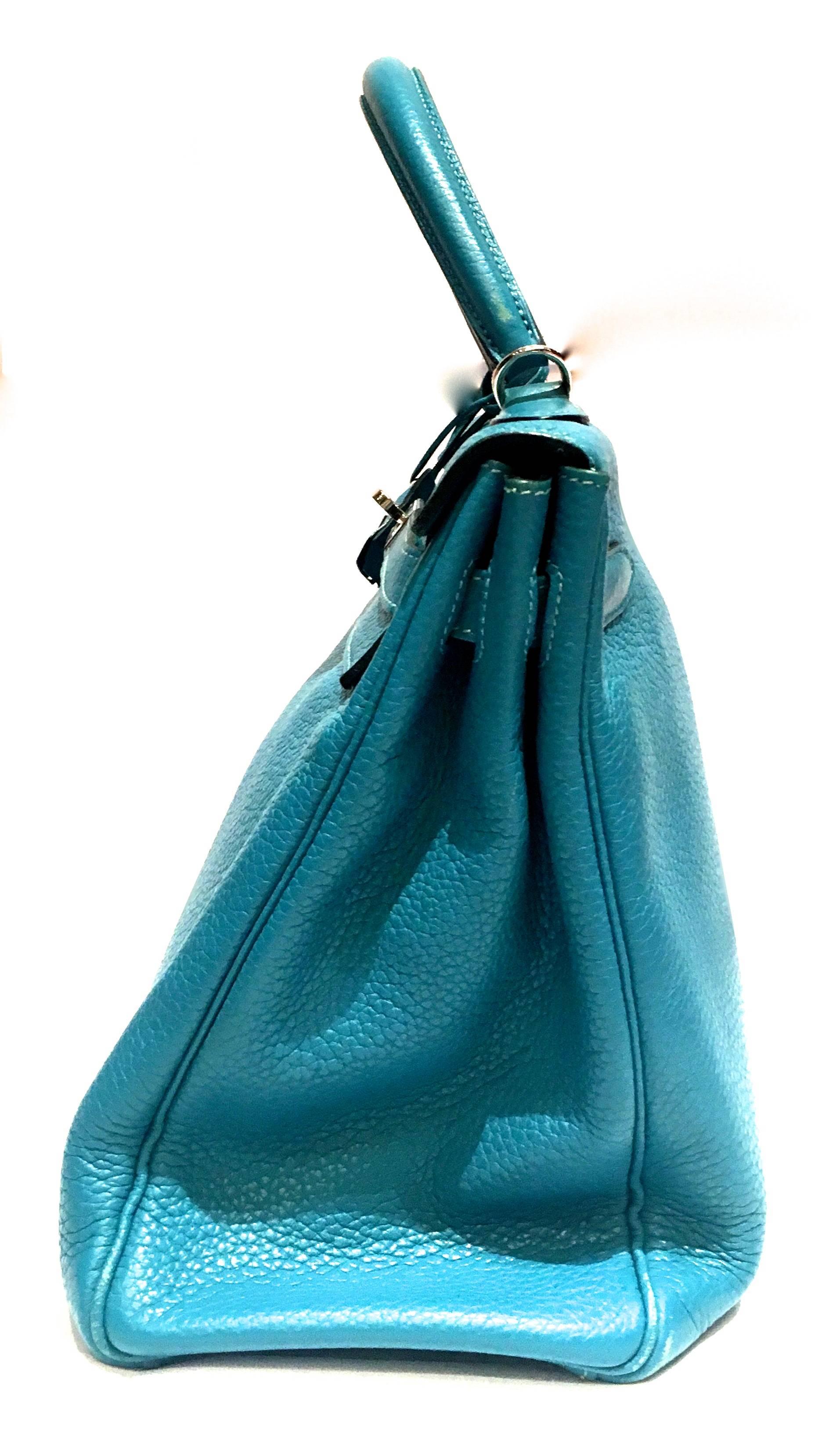 Blue Hermes Kelly - 35 - Turquoise 