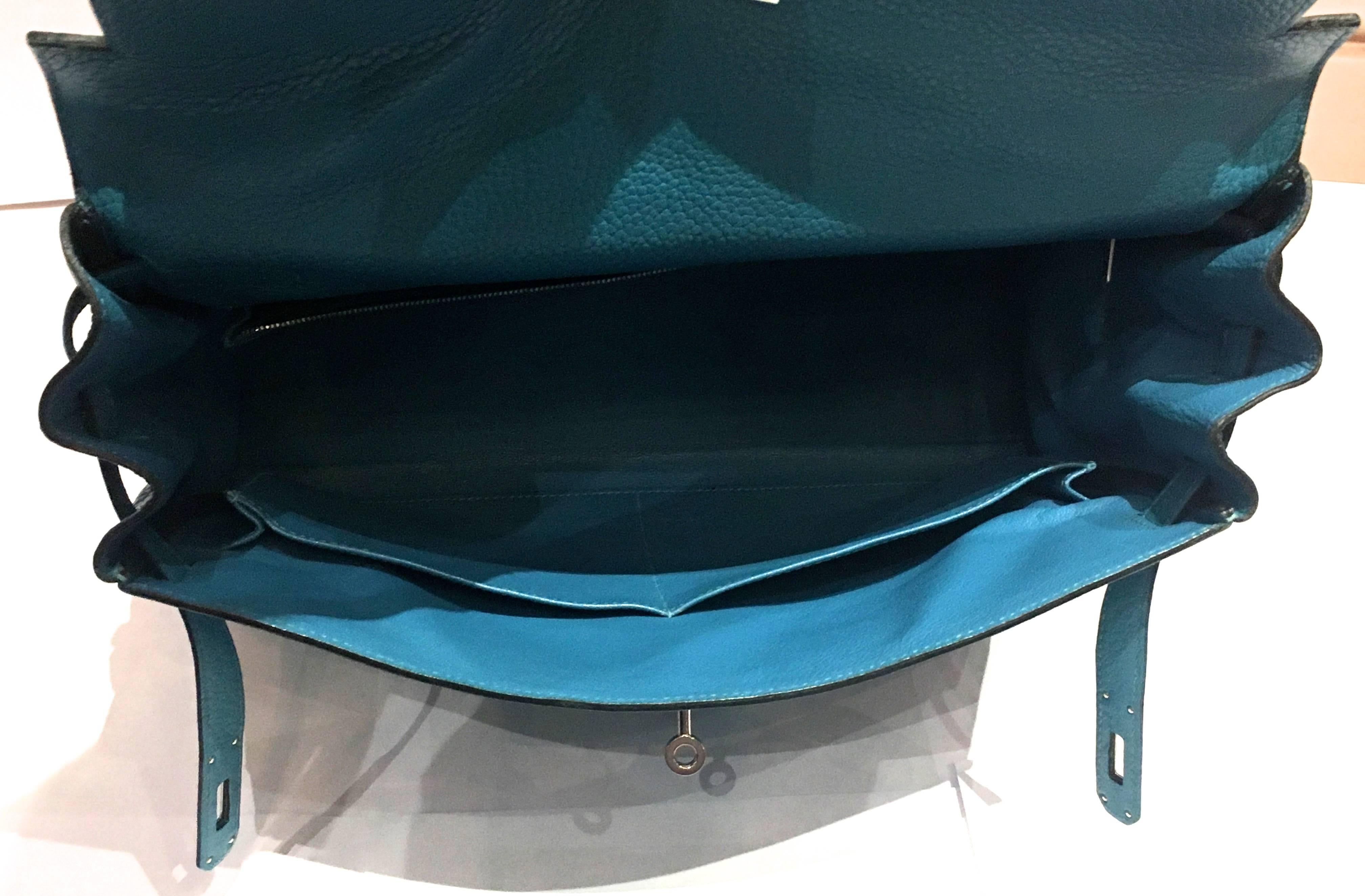 Hermes Kelly - 35 - Turquoise  2
