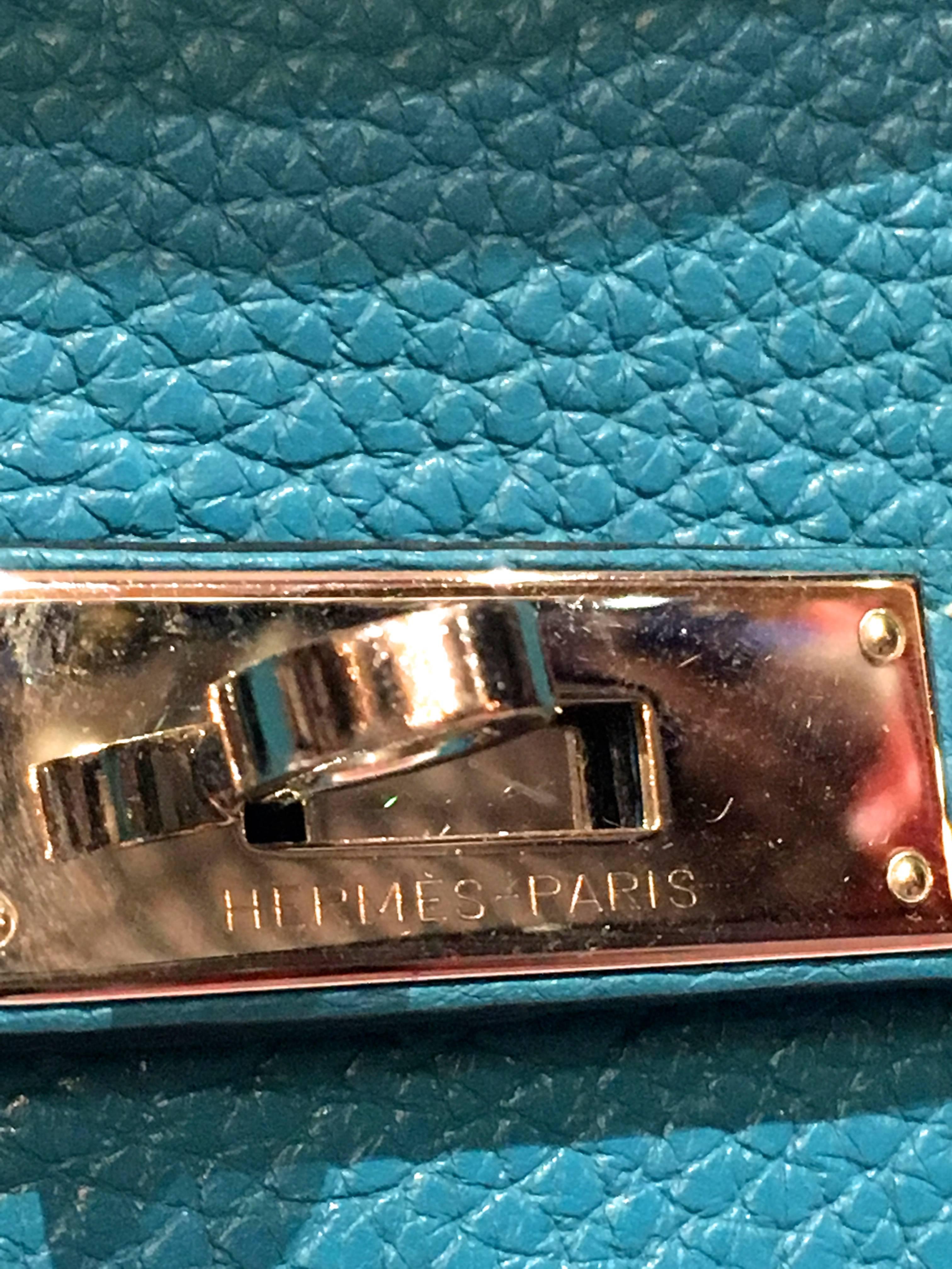 Hermes Kelly - 35 - Turquoise  1