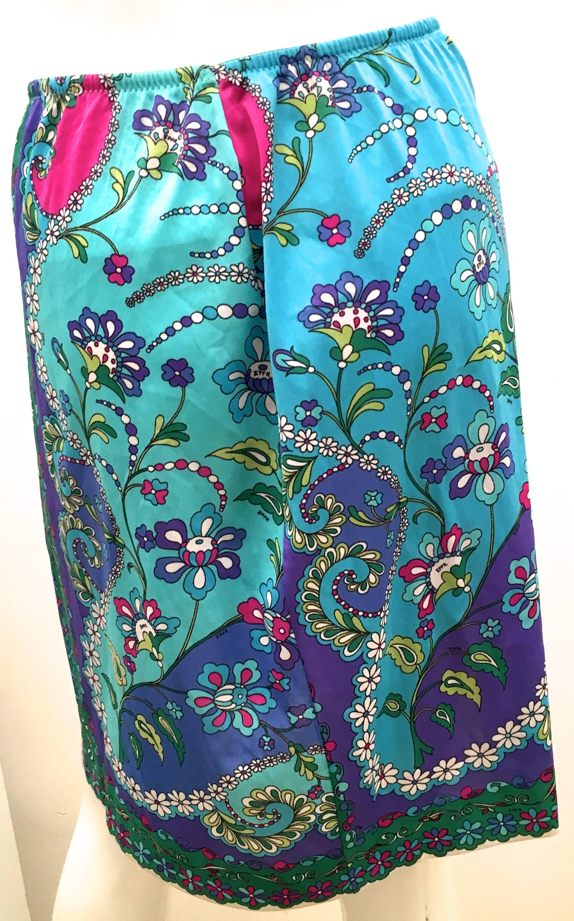 Purple Vintage Pucci Skirt - Formfit Rogers - Late 1960's / Early 1970's For Sale