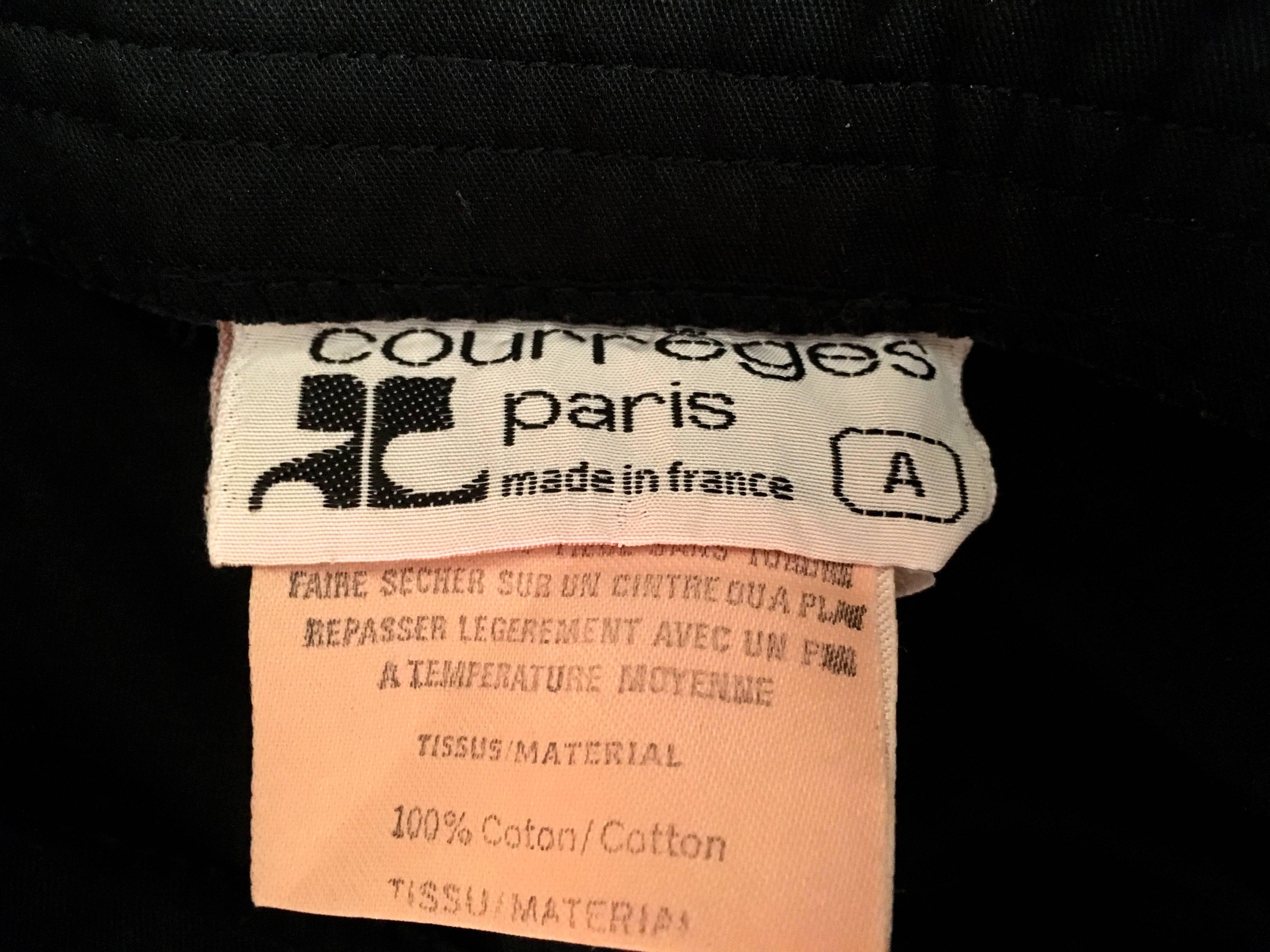 Courreges Corduroy Pants - Black - 1970's For Sale 5