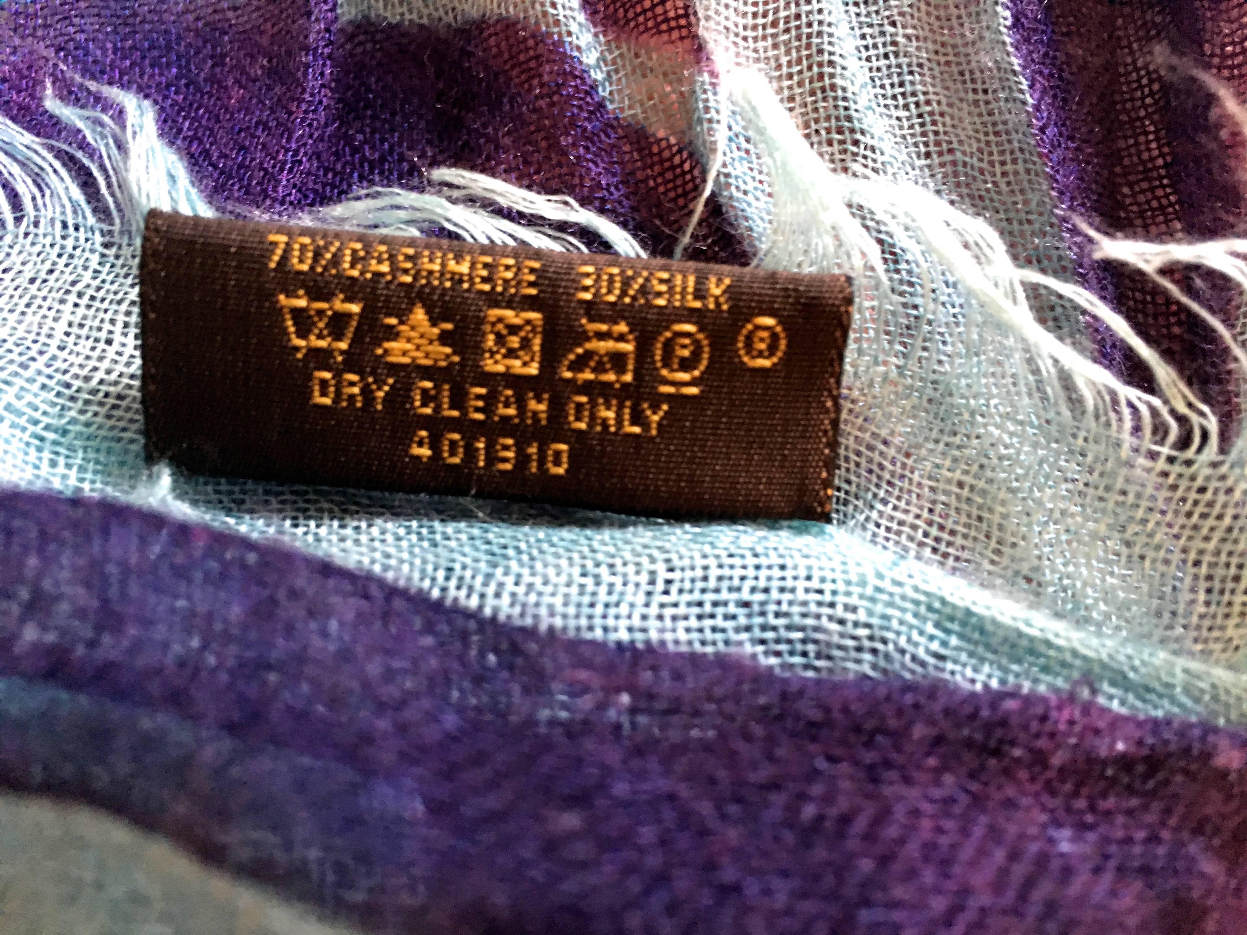 Louis Vuitton Cashmere and Silk Limited Edition Shawl  5