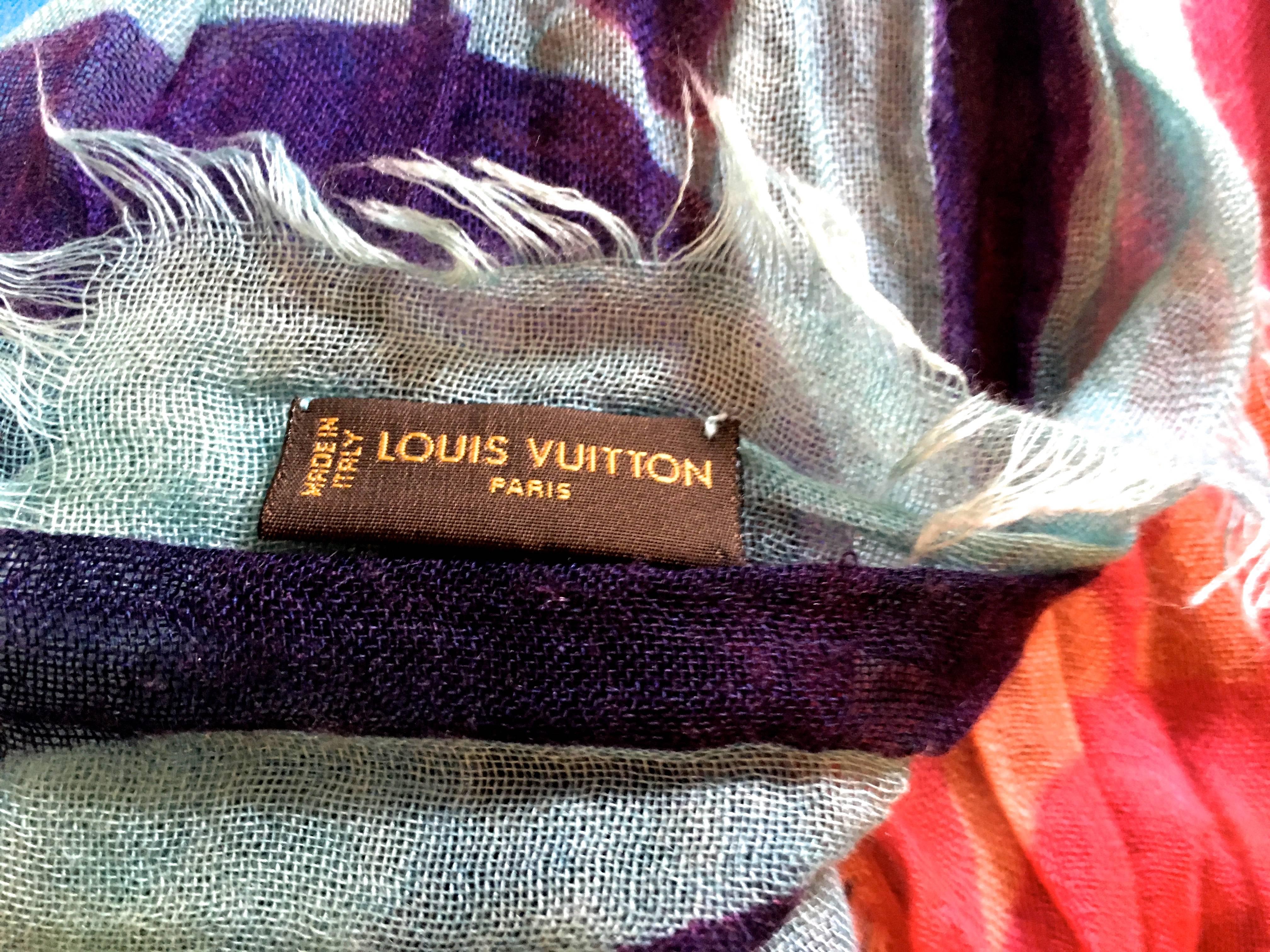 Louis Vuitton Cashmere and Silk Limited Edition Shawl  4