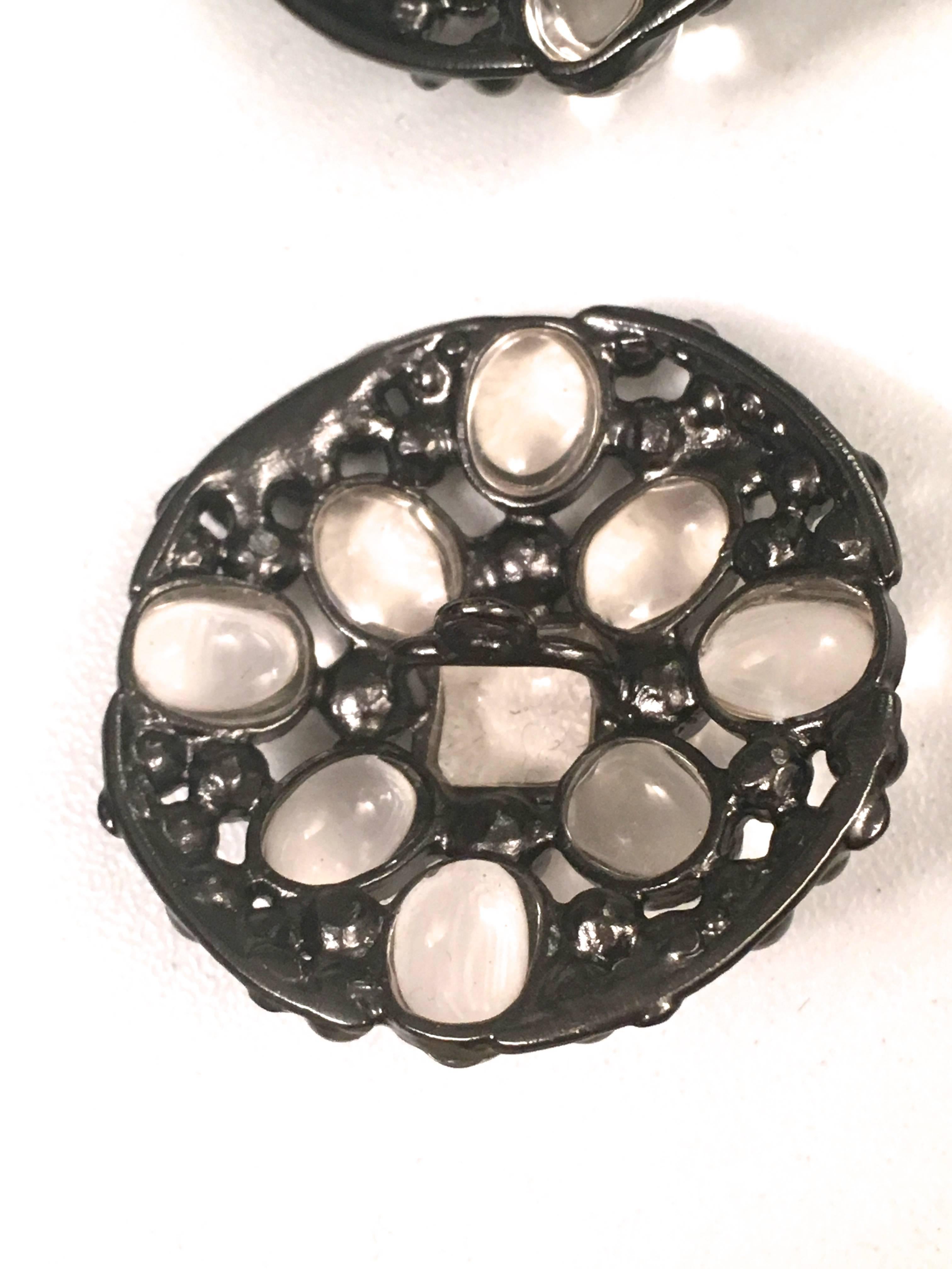 Chanel Gripoux Buttons - Matching Set of 6 - Inlay For Sale 4
