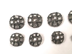Chanel Buttons - Matching Set of 10 - Gripoix Inlay