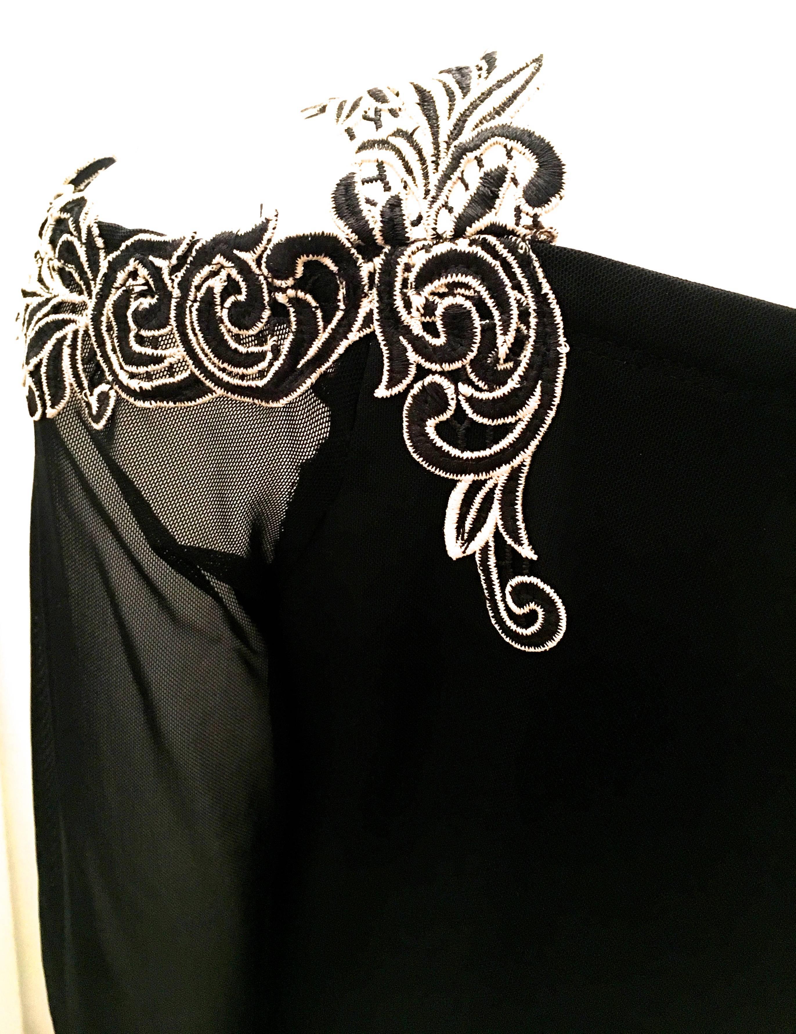 Black Anne Fontaine Evening Dress For Sale