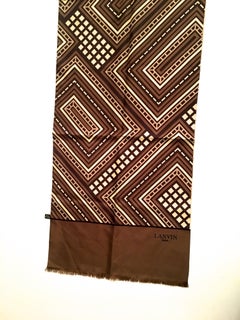Lanvin Scarf - 100% Silk - 1960's