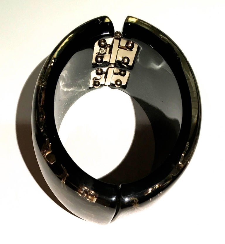 Chanel Lucite Cuff Bracelet at 1stdibs