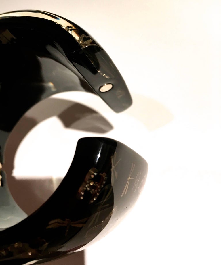 Chanel Lucite Cuff Bracelet at 1stdibs