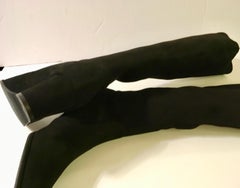 Stuart Weitzman Over-the-knee Black Suede Boots