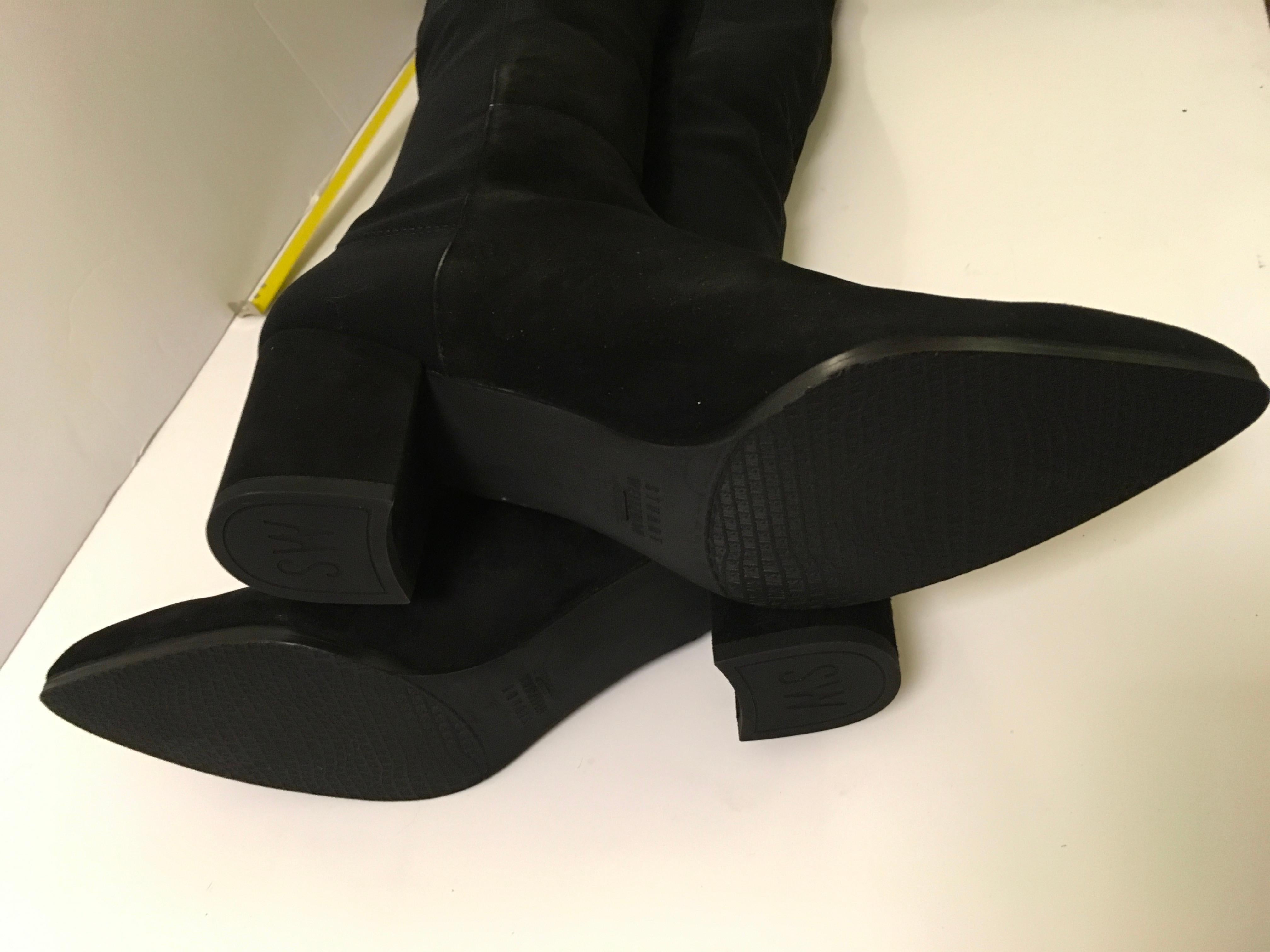 Stuart Weitzman Black Suede Over-the-knee Boots For Sale 3